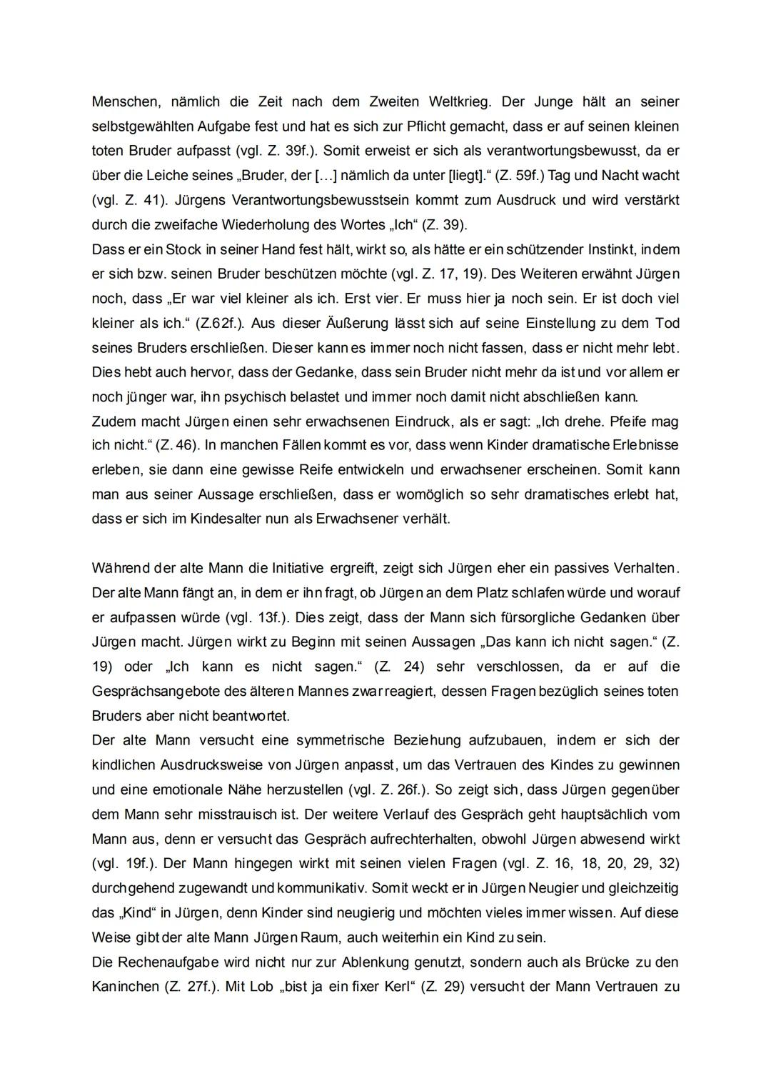 # Kurzgeschichtenanalyse zur „Nachts schlafen die Ratten doch"
Bei dem vorliegenden Text handelt es sich um die Kurzgeschichte „Nachts schl