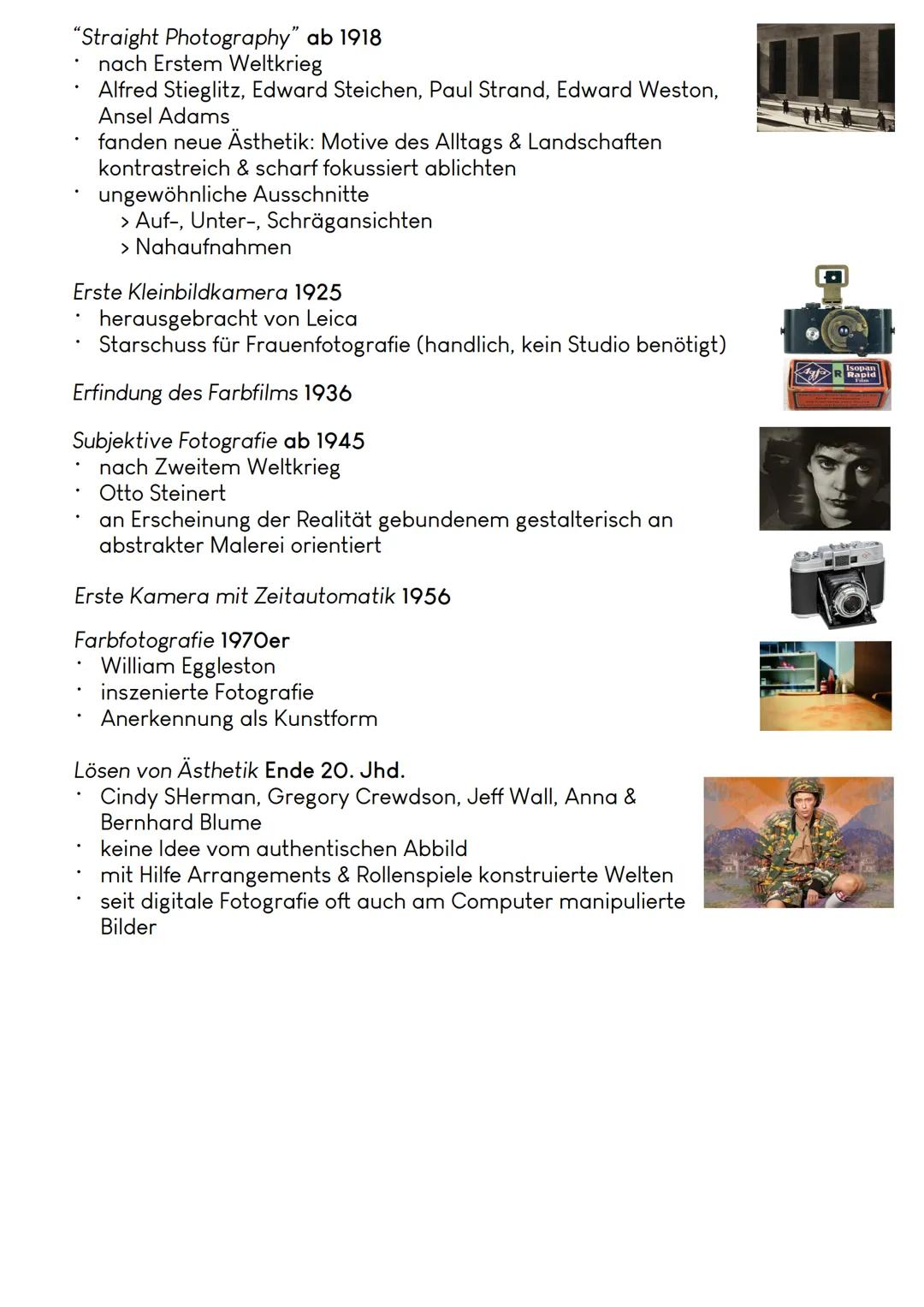 Geschichte der Fotografie
Camera obscura 16. Jahrhundert
.
für Malers Hilfsmittel, um Ansichten naturgetreu festzuhalten
jene werden dann na