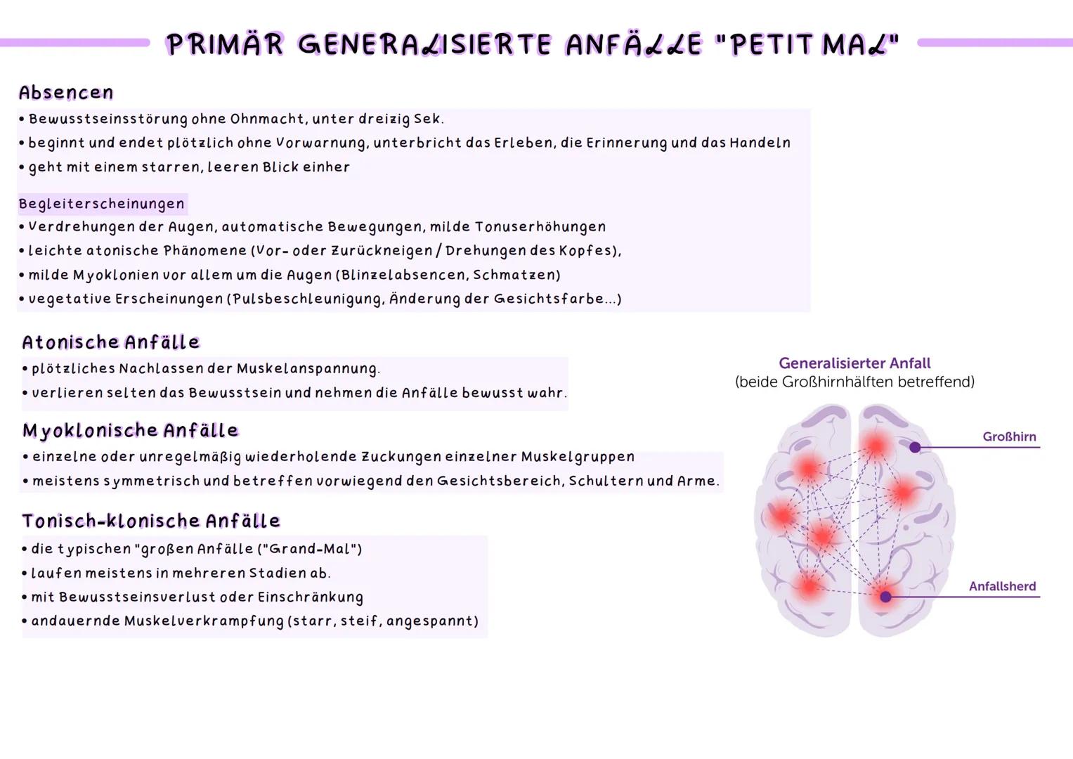 Epilepsie
Definition
• Die Epilepsie ist eine relativ häufige neurologische Erkrankung. Sie gehört zu den vorübergehenden Funktionsstörungen