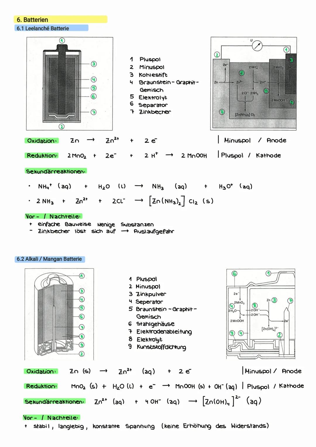 # GALVANISCHE ZELLE Galvanisches Element
1. Definition
galvanische Zelle / Element:
* Aufbau, bei dem chem. in elek. Energie umgewandelt