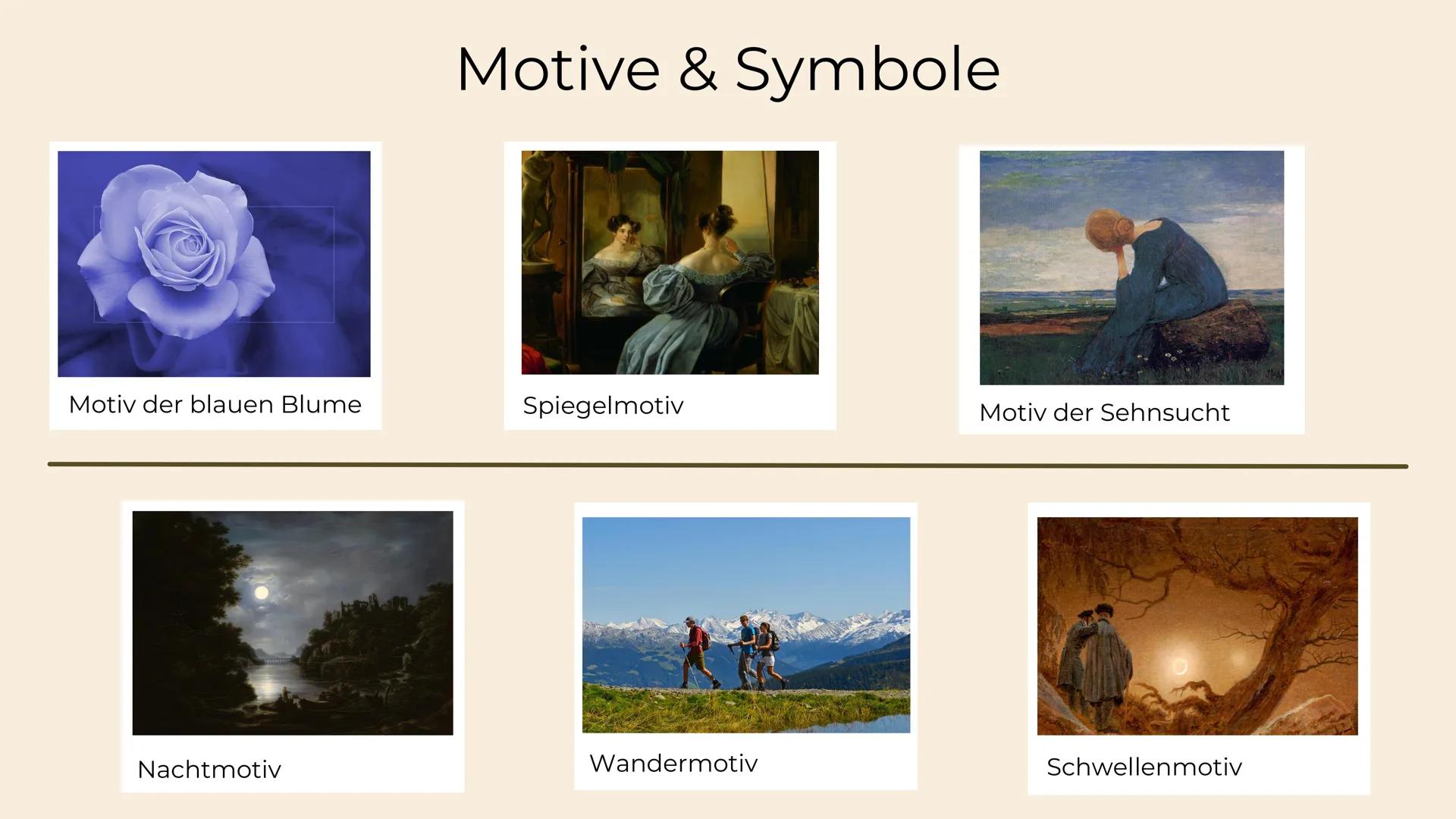 Romantik
die Epoche der
großen Gefühle Gliederung
1. zeitliche Einordnung
2. historischer Hintergrund
3. Merkmale
■
■
■
☐
Hauptthemen
Figure