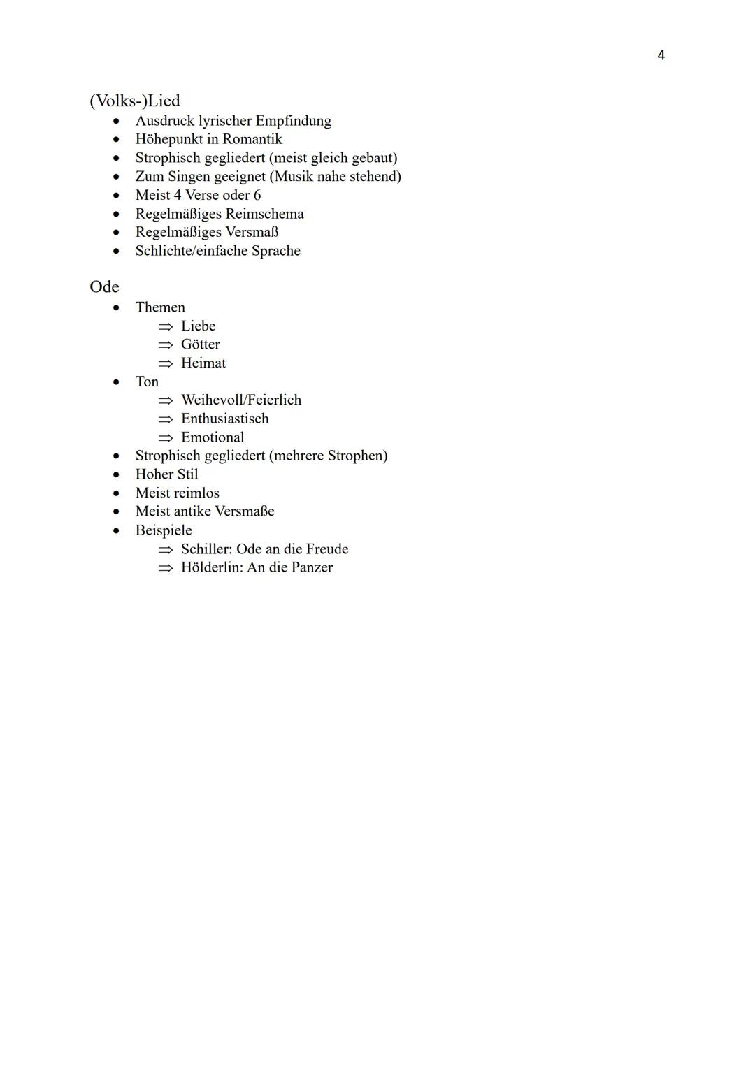 Lyrik
Sprachliche Gestaltung aus (erlebten) Begegnungen mit der Welt
• In überindividuelle, symbolisch Ebene gehoben
Seit 20. Jahrhundert au