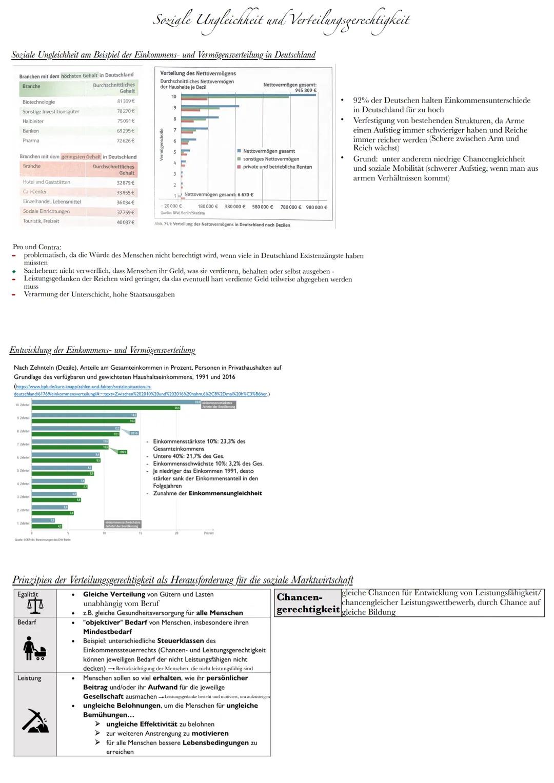 ## 12.2 Soziale Marktwirtschaft zwischen Anspruch und Wirklichkeit
Soziale Ungleichheit und Verteilungsgerechtigkeit
- Soziale Ungleichhei