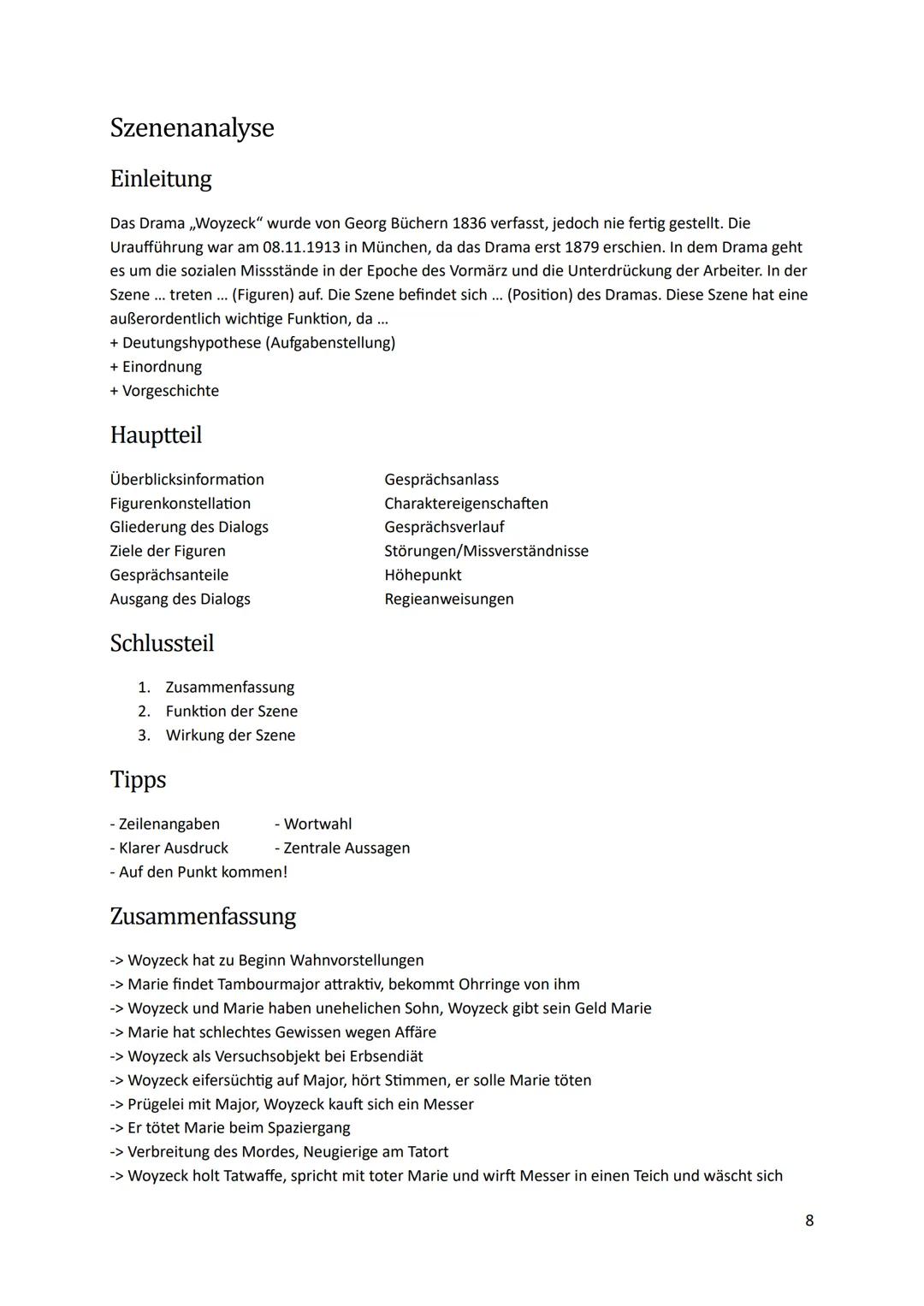 Aufgabenstellungen
Analyse und Interpretation eines Erzähltextes
Einleitung:
Hauptteil:
- Titel, Verfasser, Entstehungs-/ - Sinnabschnitte g