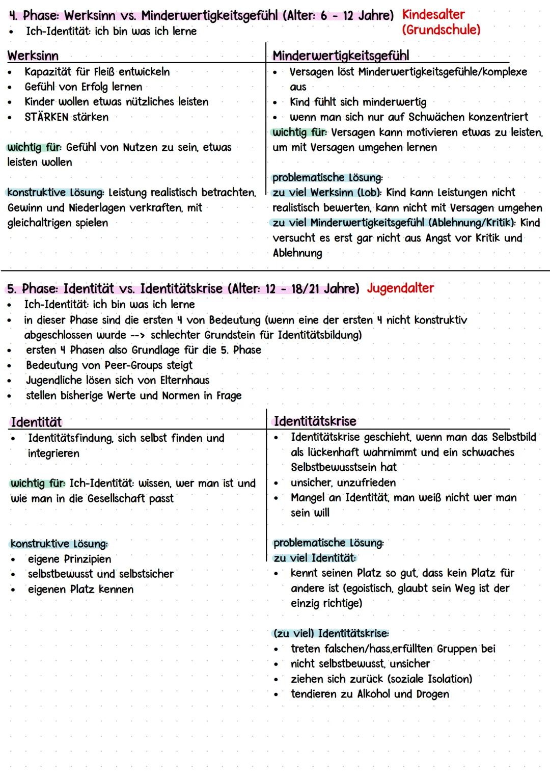 ERIKSON
Gelingende und gefährdete Entwicklungs- und Lernprozesse
* Entwicklungstheorien Piagets, Kohlbergs und Eriksons (Grundannahmen d