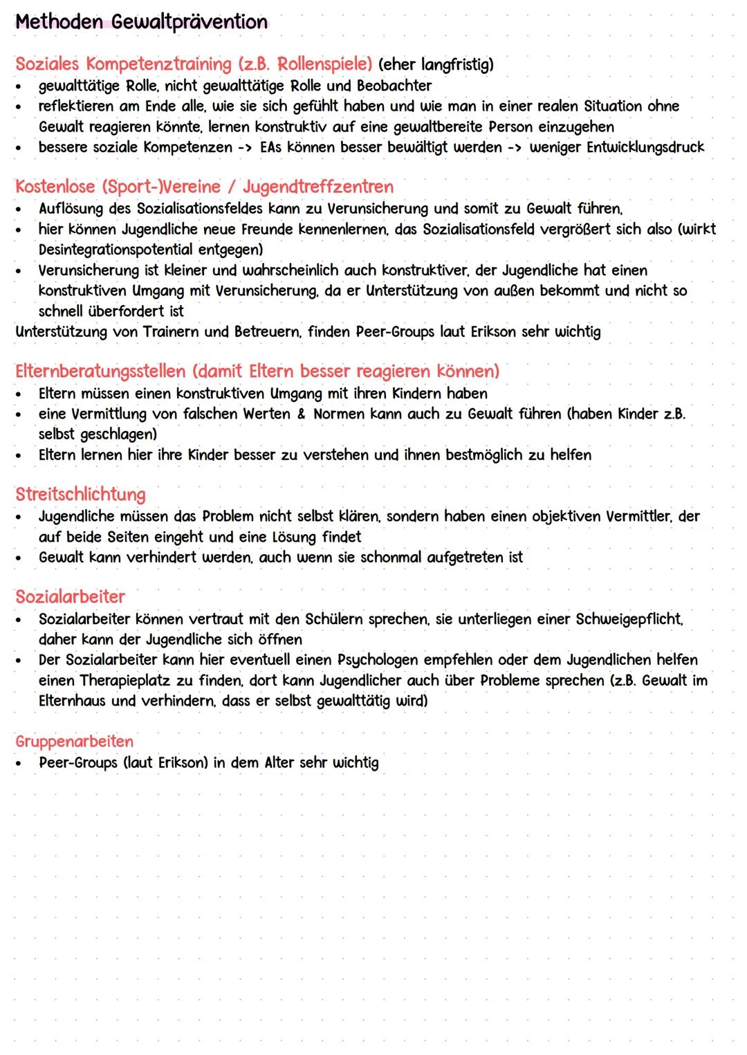 HEITMEYER
Formen und Ursachen des abweichenden Verhaltens sowie Konzeptionen der
Prävention und Intervention (Schwerpunkt: Gewalt/Aggressio