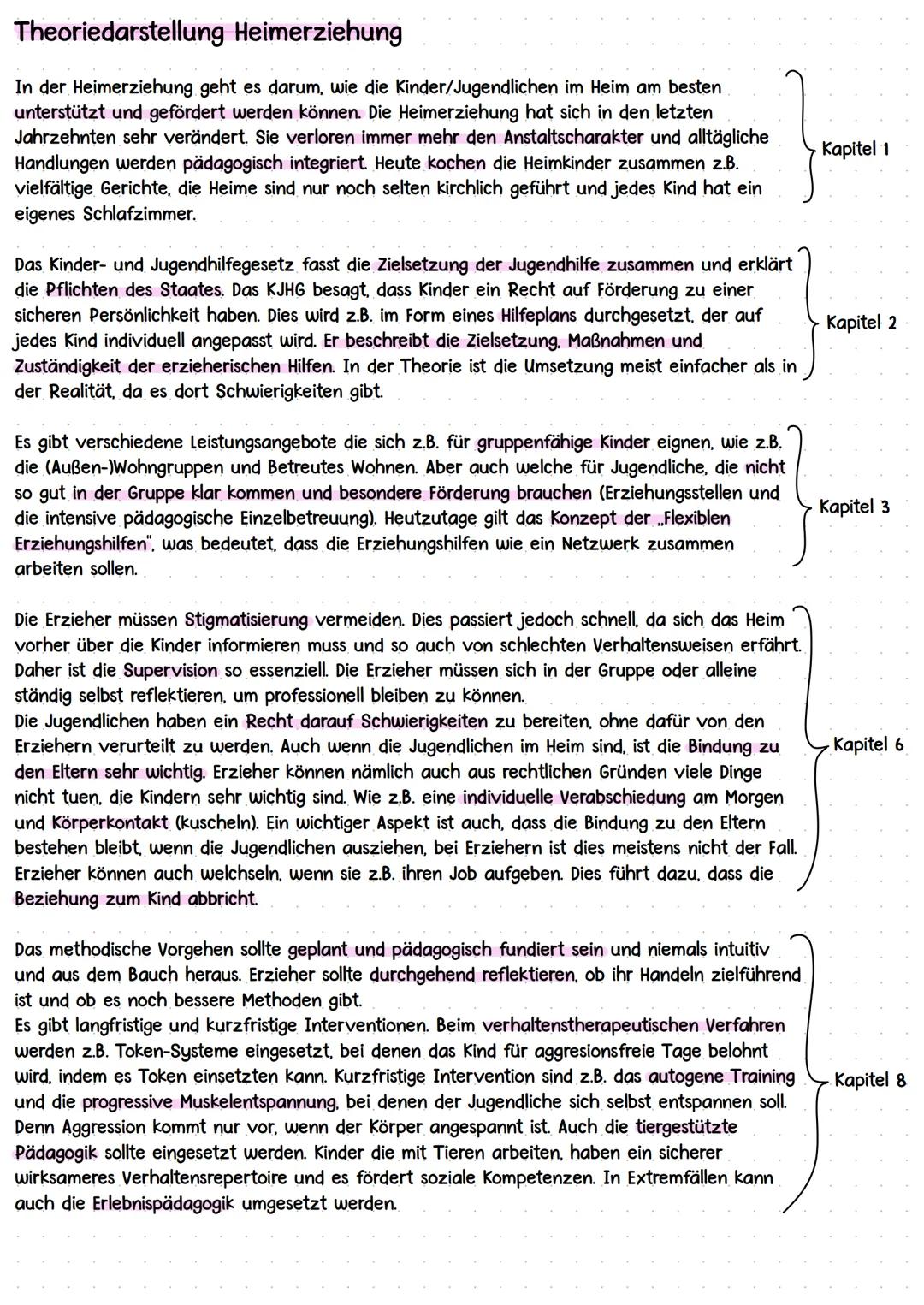 HEIM-
ERZIEHUNG
Konzeptionelle und institutionelle Entwürfe pädagogischen Handelns
•
Erzieherisches Handeln in Institutionen: Heimerziehung