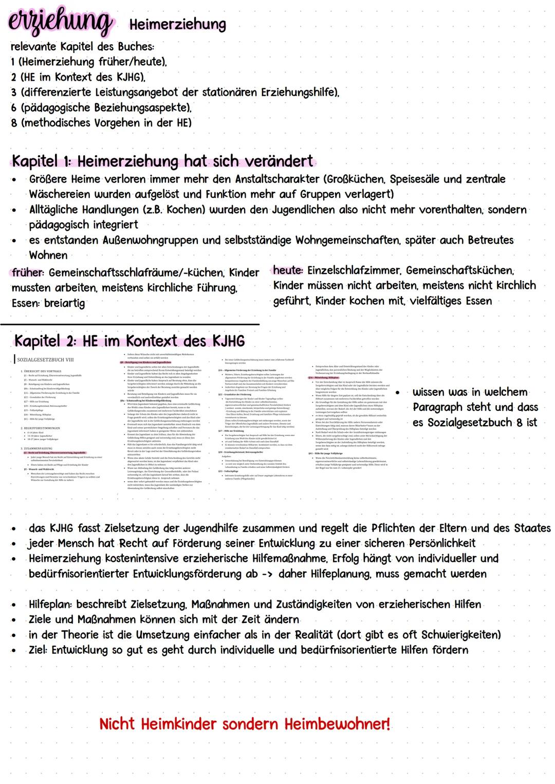 HEIM-
ERZIEHUNG
Konzeptionelle und institutionelle Entwürfe pädagogischen Handelns
•
Erzieherisches Handeln in Institutionen: Heimerziehung
