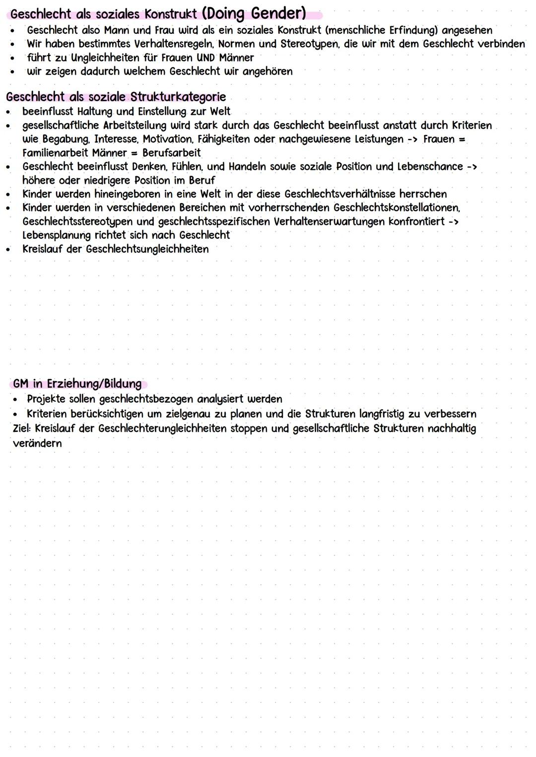 GENDER
Erziehung im gesellschaftlichen Wandel
* aktuelle Erziehungsdebatte: Pädagogische Implikationen der Gender
Problematik (Gende