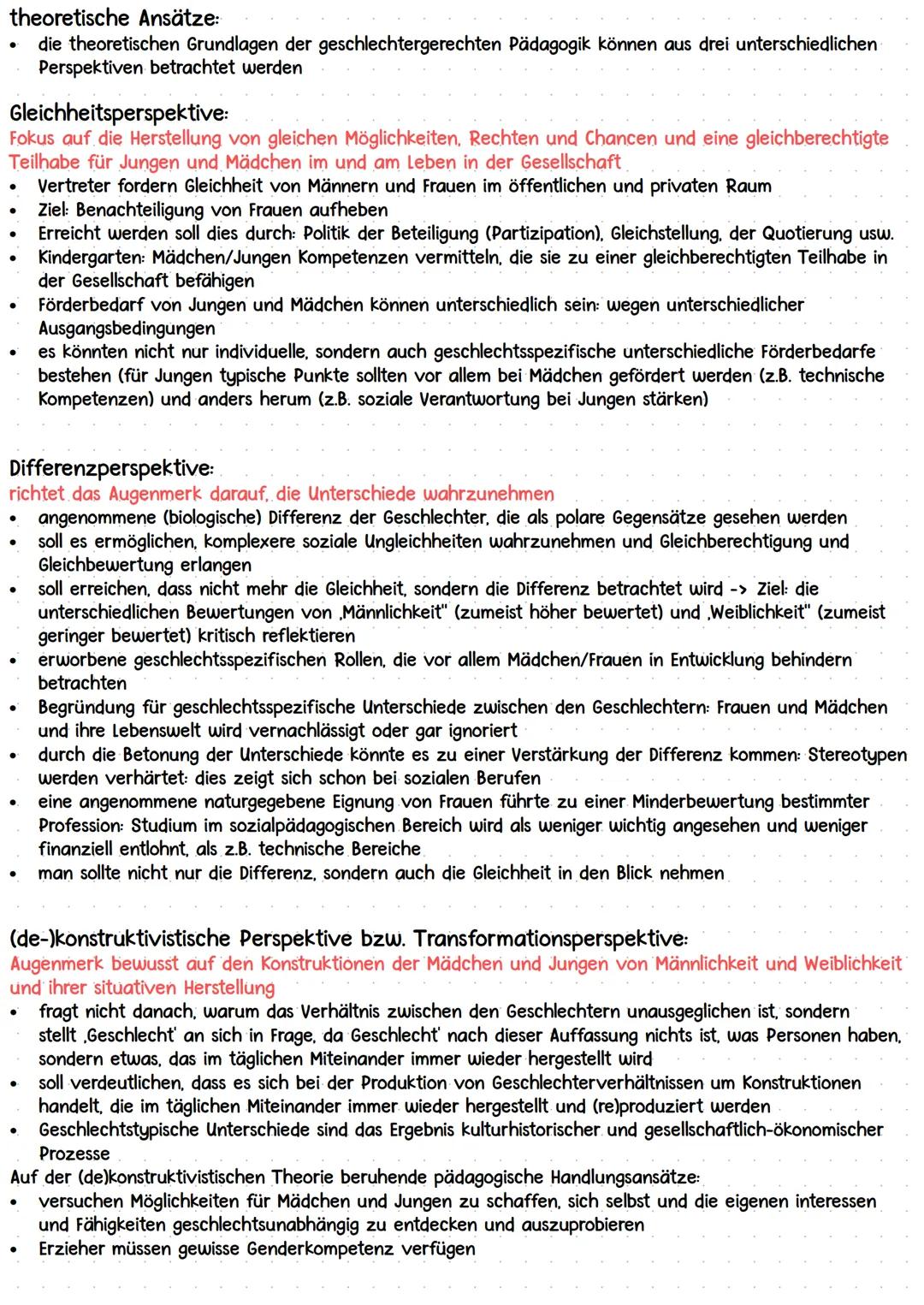 GENDER
Erziehung im gesellschaftlichen Wandel
* aktuelle Erziehungsdebatte: Pädagogische Implikationen der Gender
Problematik (Gende