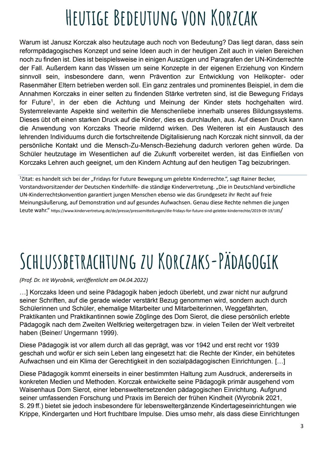 Janusz Korczak (Reformpädagogisches Konzept)
Geboren 1878 als Henryk Goldszmit und 1942 im konzentrationslager mit seinen 200 Jüdischen Wais
