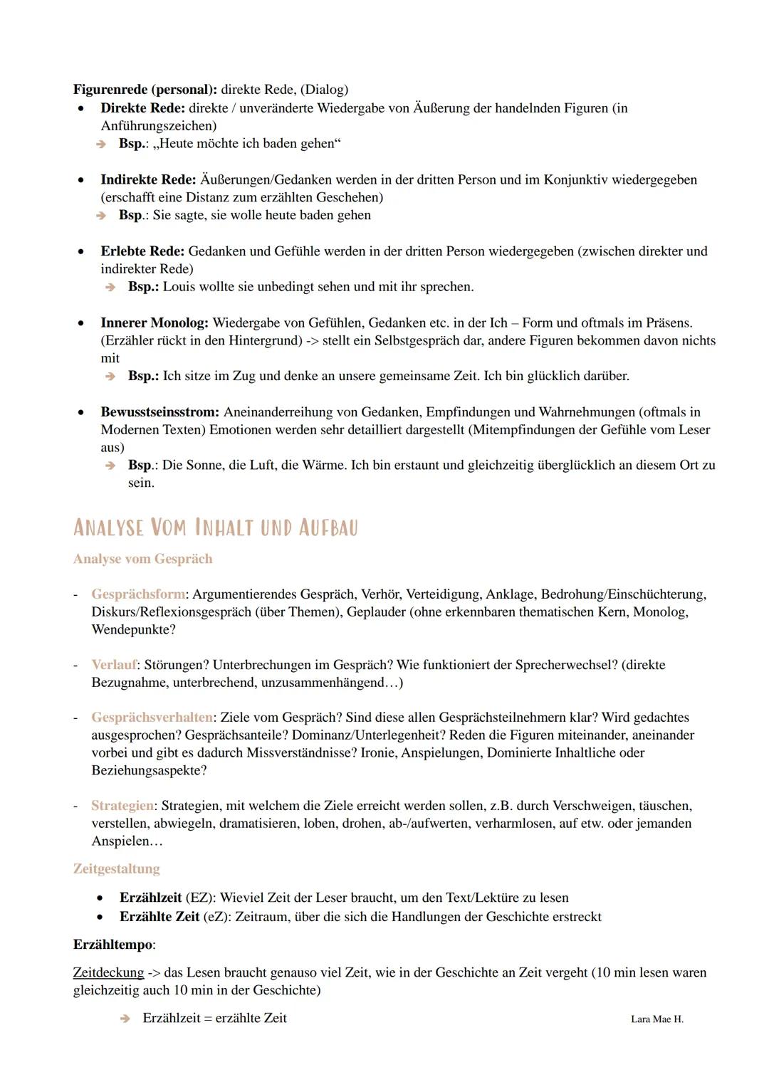 AUFGABENTYPEN DEUTSCH LK
Lyrik - Gedichtanalyse
AUFBAU; Vorbereitung:
Aufgabentyp 1. (Analyse)
Lara Mae H.
1a. Analyse eines literarischen T