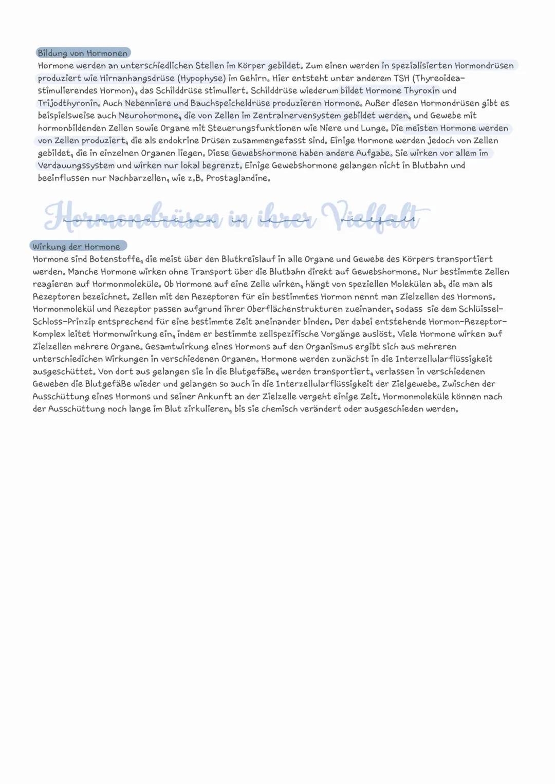 # Das Hormonssystem
Nervensystem
Hormonsystem
Datenleitung über
Nervenbahnen
Blutbahnen
Informations träger
Aktionspotentiale
Hormone (ch