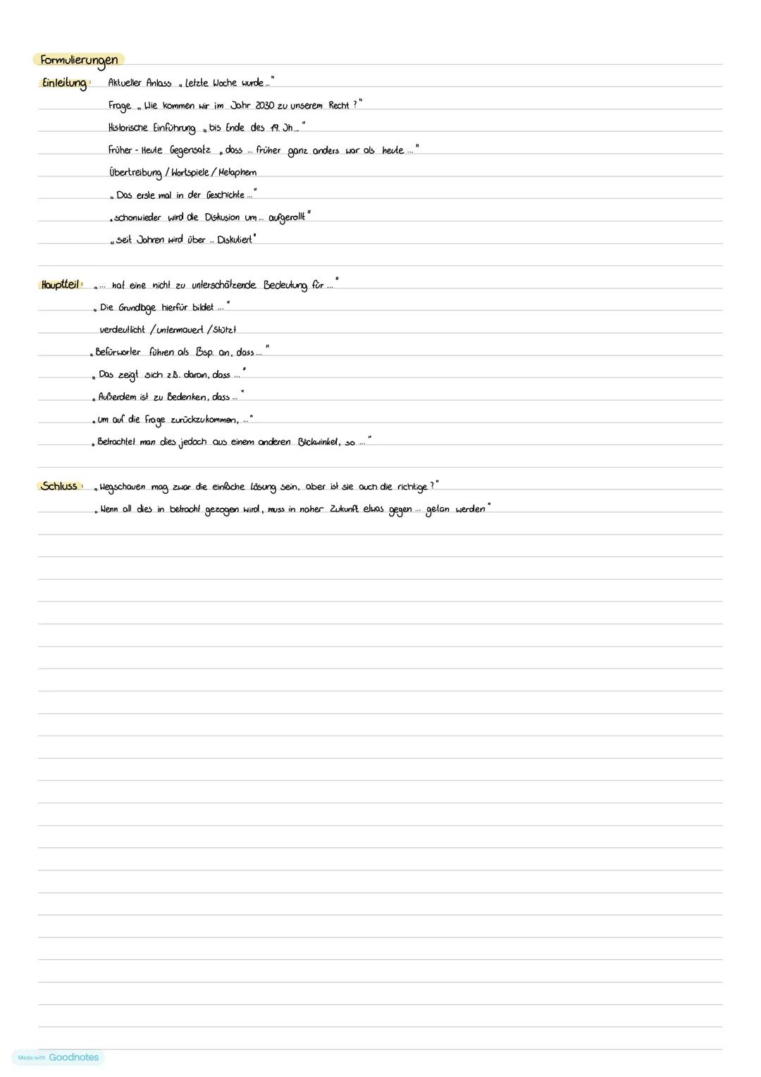 Kommentar
Ein Kommentar ist ein wertender Text, in dem der Autor zu einem Thema Stellung nimmt und seine Meinung vertritt..
Das Ziel ist zu