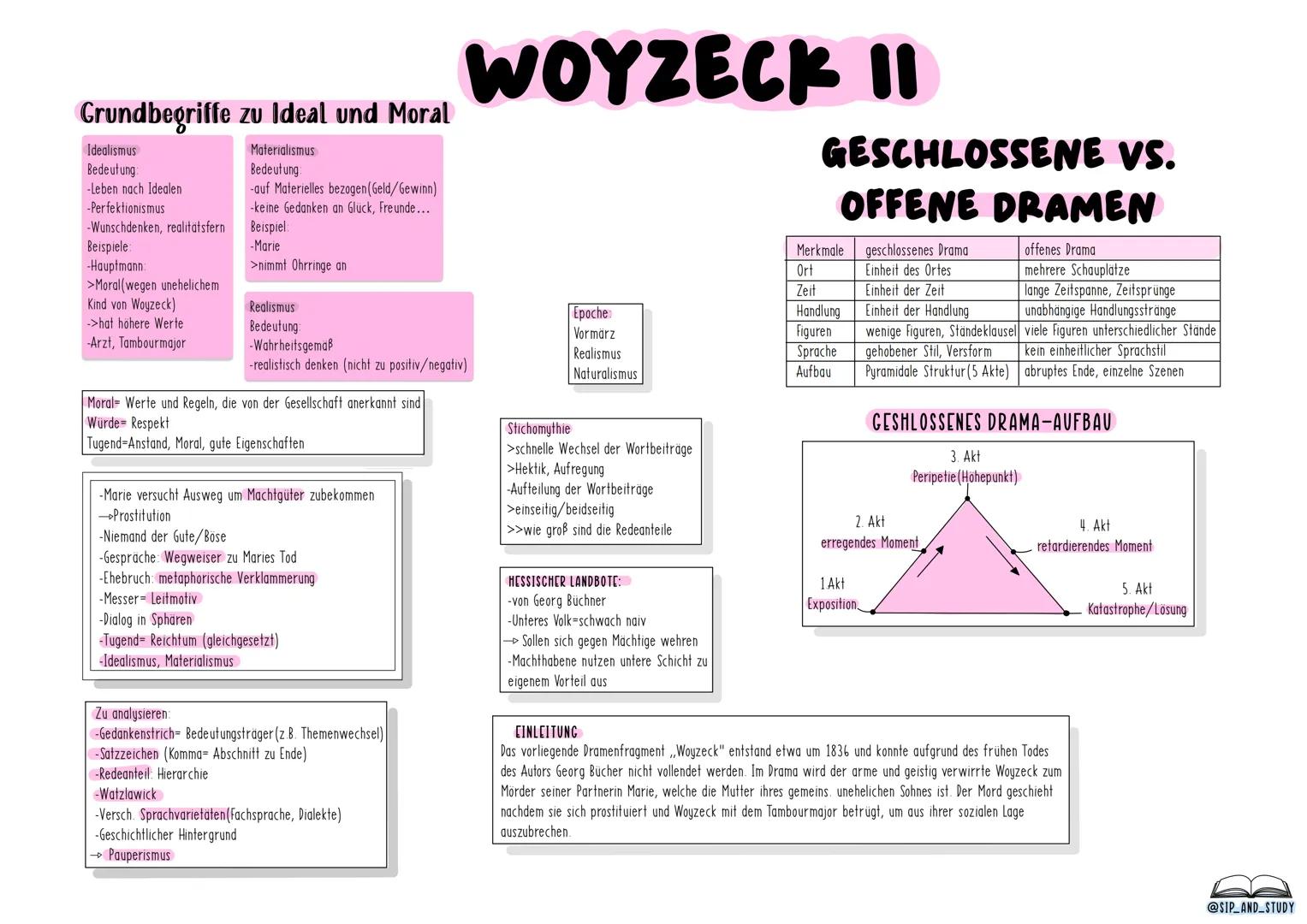 # DEUTSCH
# ABITUR
## 2024
- GRUNDKURS -
@sip_and_study # DER TRAFIKANT
## Charakterisierung
-äußere Merkmale (Alter etc.)
-innere Mer