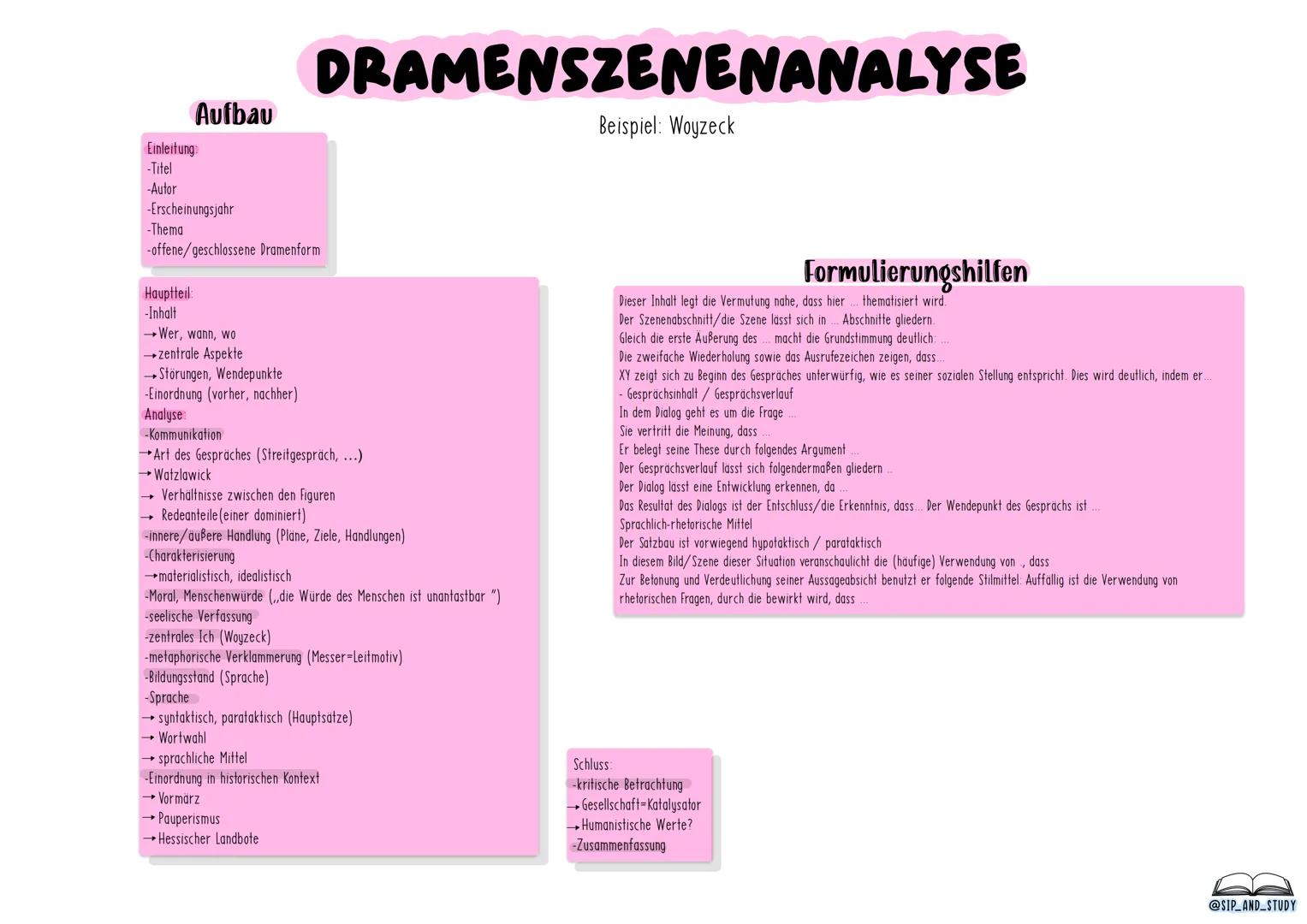 # DEUTSCH
# ABITUR
## 2024
- GRUNDKURS -
@sip_and_study # DER TRAFIKANT
## Charakterisierung
-äußere Merkmale (Alter etc.)
-innere Mer