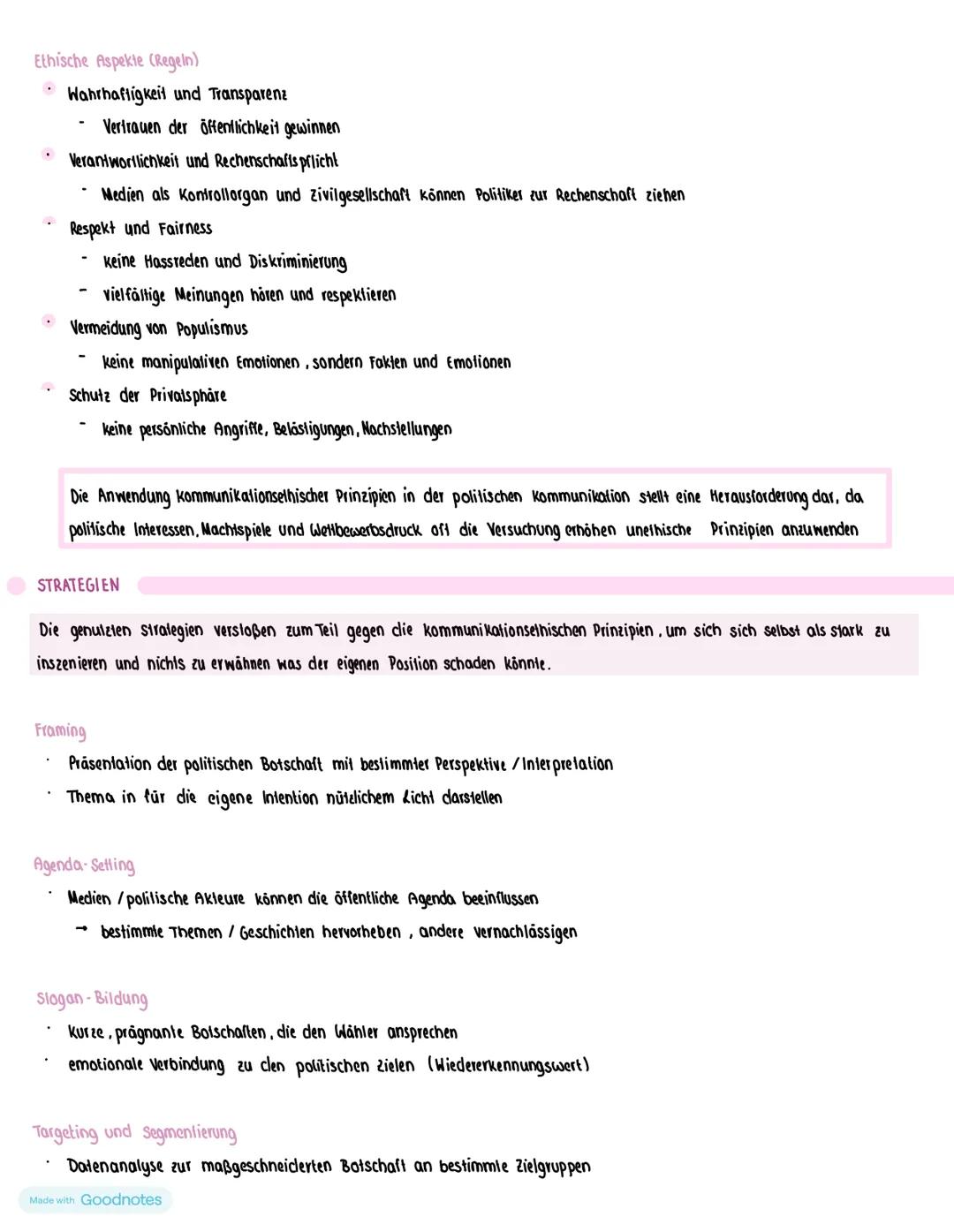 Politisch-gesellschaftliche Kommunikation
MERKMALE
Öffentlichkeit und Massenmedíalílát
über mediale Kanále eigene Pressemitteilungen oder an