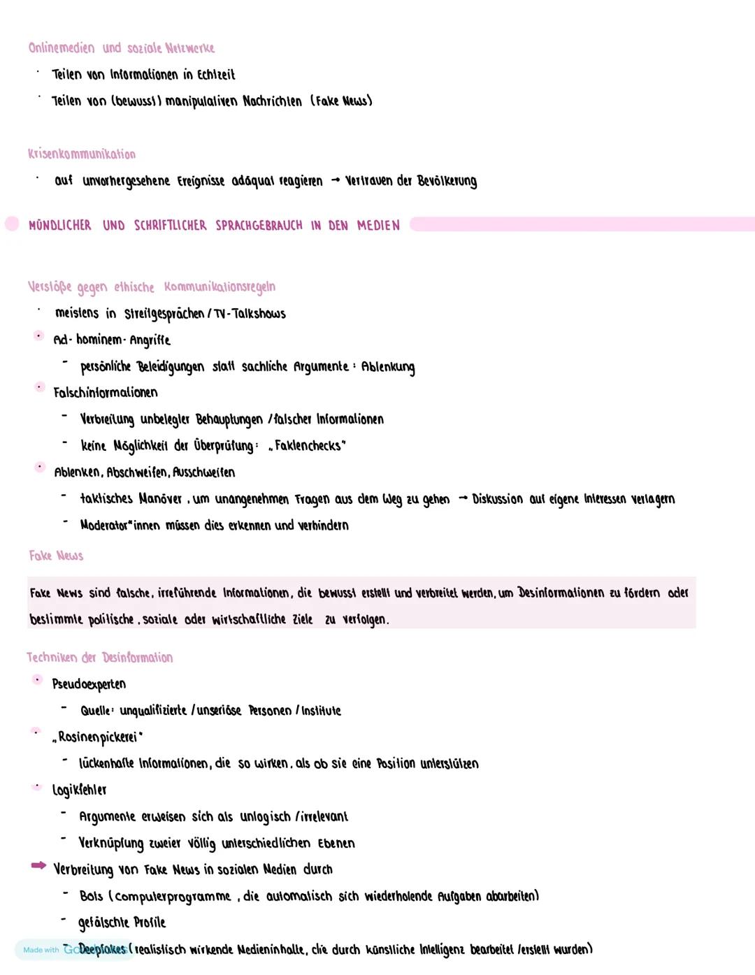 Politisch-gesellschaftliche Kommunikation
MERKMALE
Öffentlichkeit und Massenmedíalílát
über mediale Kanále eigene Pressemitteilungen oder an