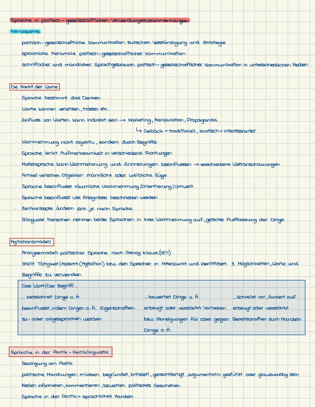 - Politiklinguistik untersucht und kritisiert (ggf.) Sprache politischer Kommunikation
- Lo 3 Teilbereiche:
- System: Kommunikation in po