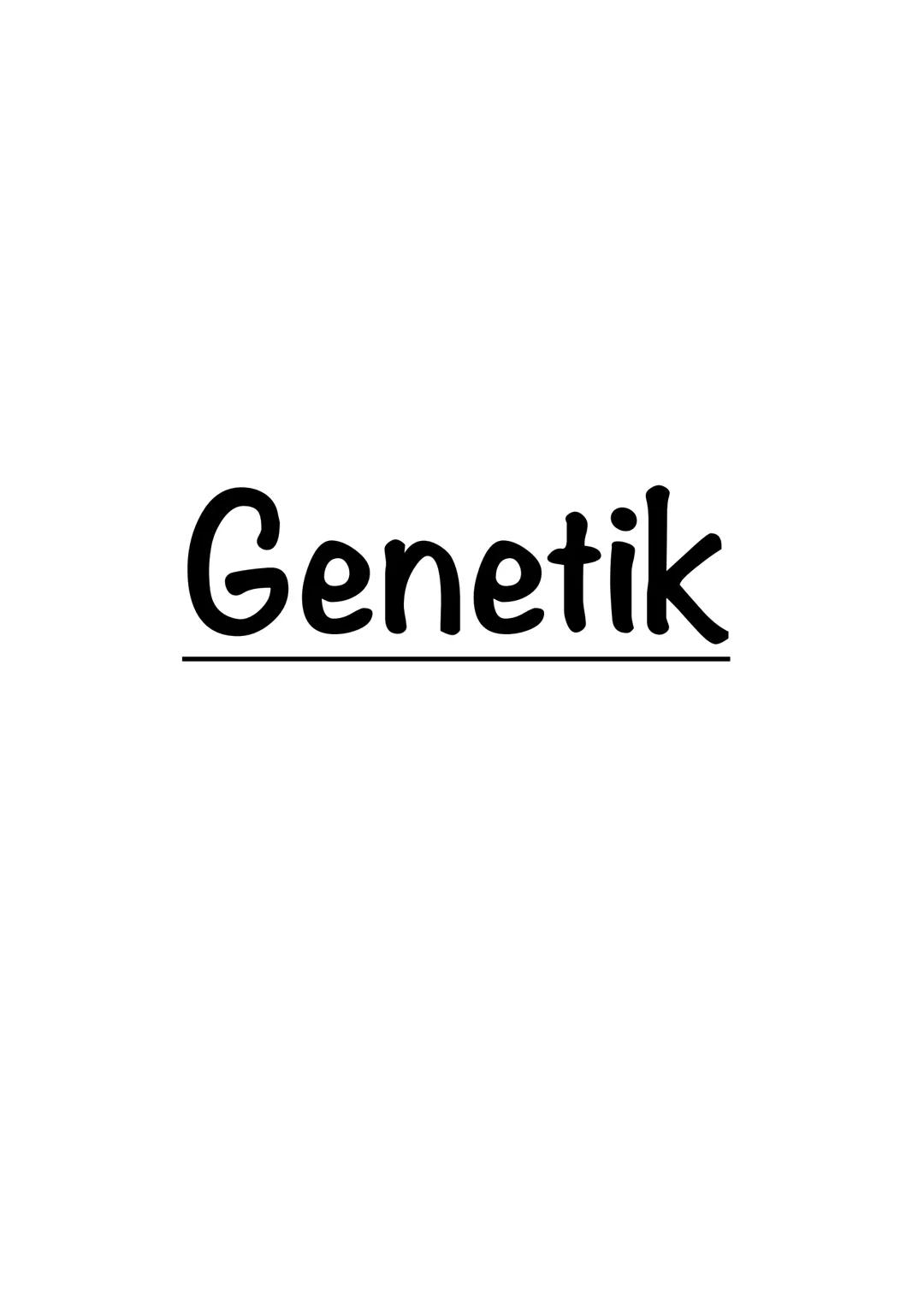 Genetik Biologie Lk
