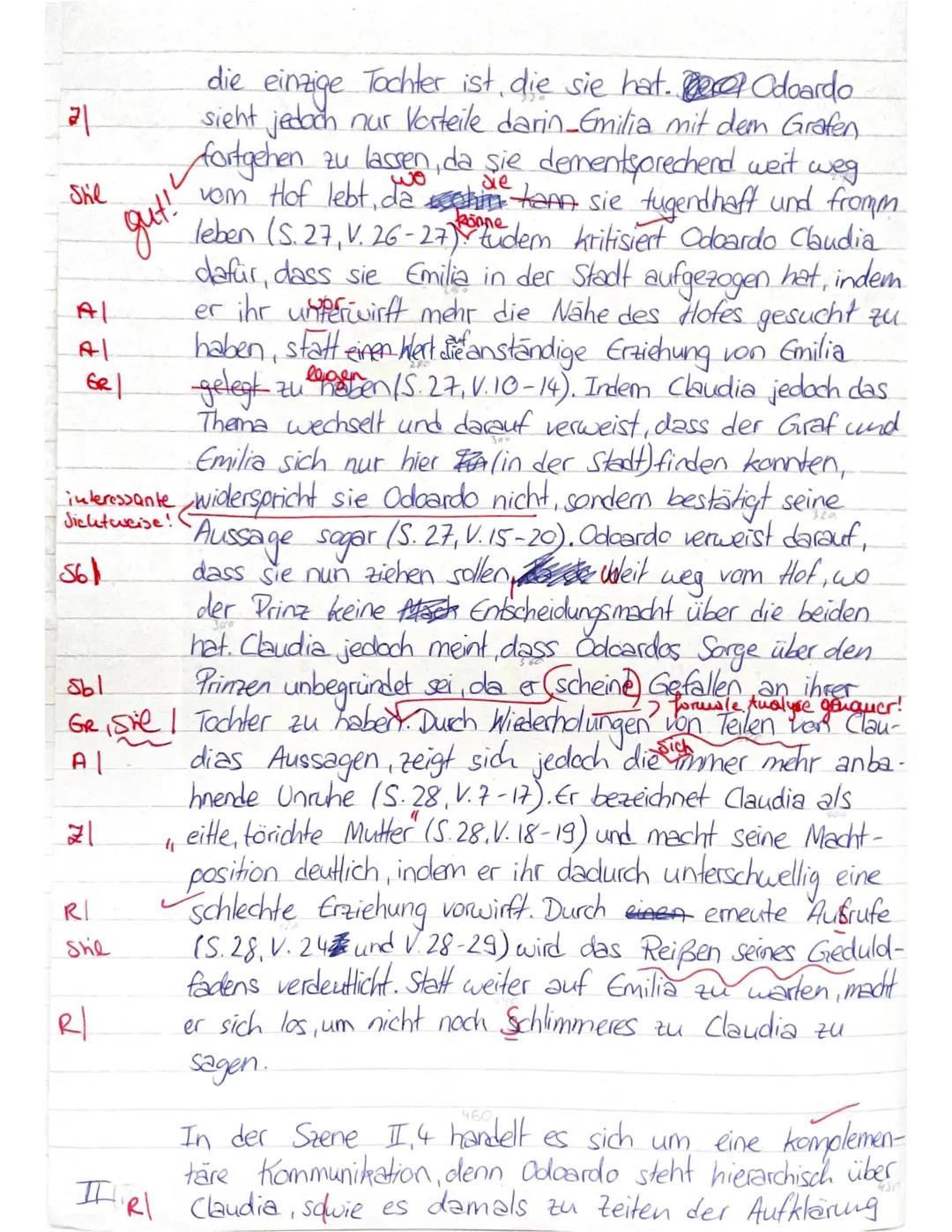 E2GK
Deutschklausur Nr. 3 im Schuljahr 2023/2024
Epoche der Aufklärung - Das Bürgerliche Trauerspiel Emilia Galotti" von G.E. Lessing
Name: