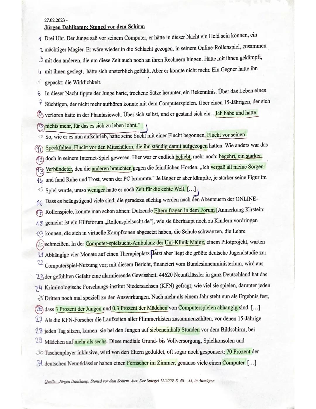 13 Punkte Pädagogik Klausur Q1 zum Modell der produktiven Realitätsverarbeitung nach Hurrelmann