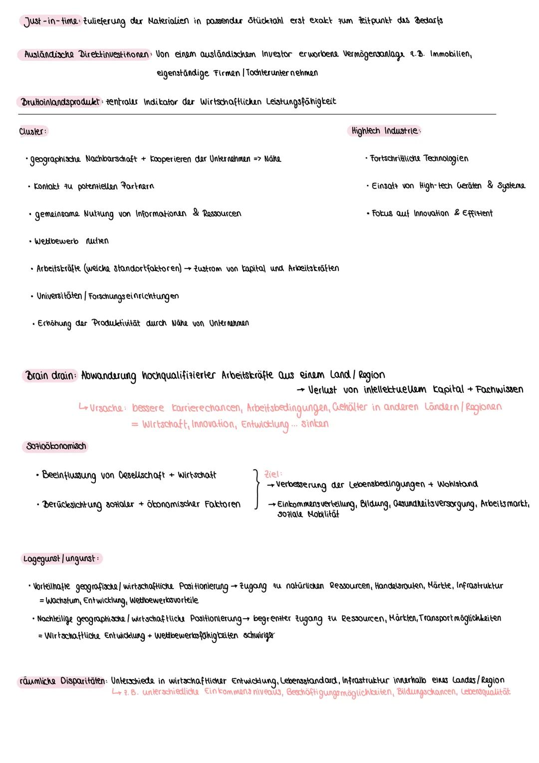 Strukturwandel/Wirtschaft
Standortfaktoren für die Wahl eines Standorts für einen industriellen Betrieb maßgebend ist
harte: Steuern, Fläch
