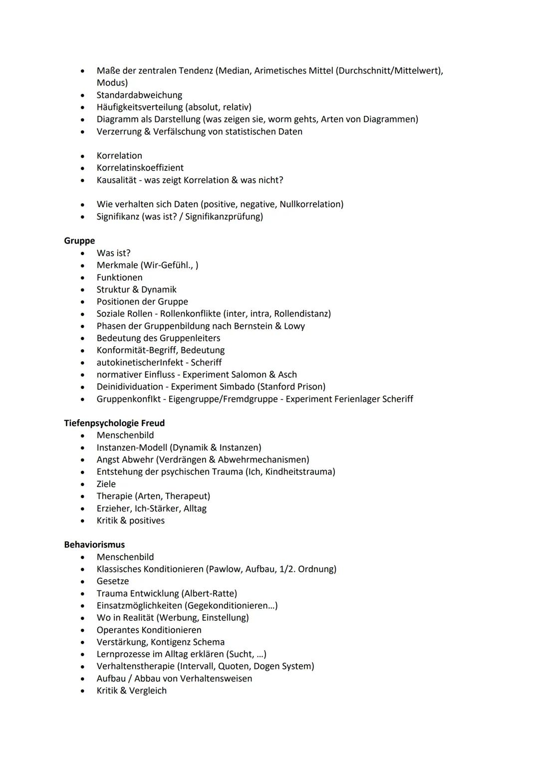 Themen:
PäPsy Abitur 2024
Zusammenfassung
Einführung zentralwissenschaftliches Denken
- zentrale Fragestellung der Psychologie - Gegenstand