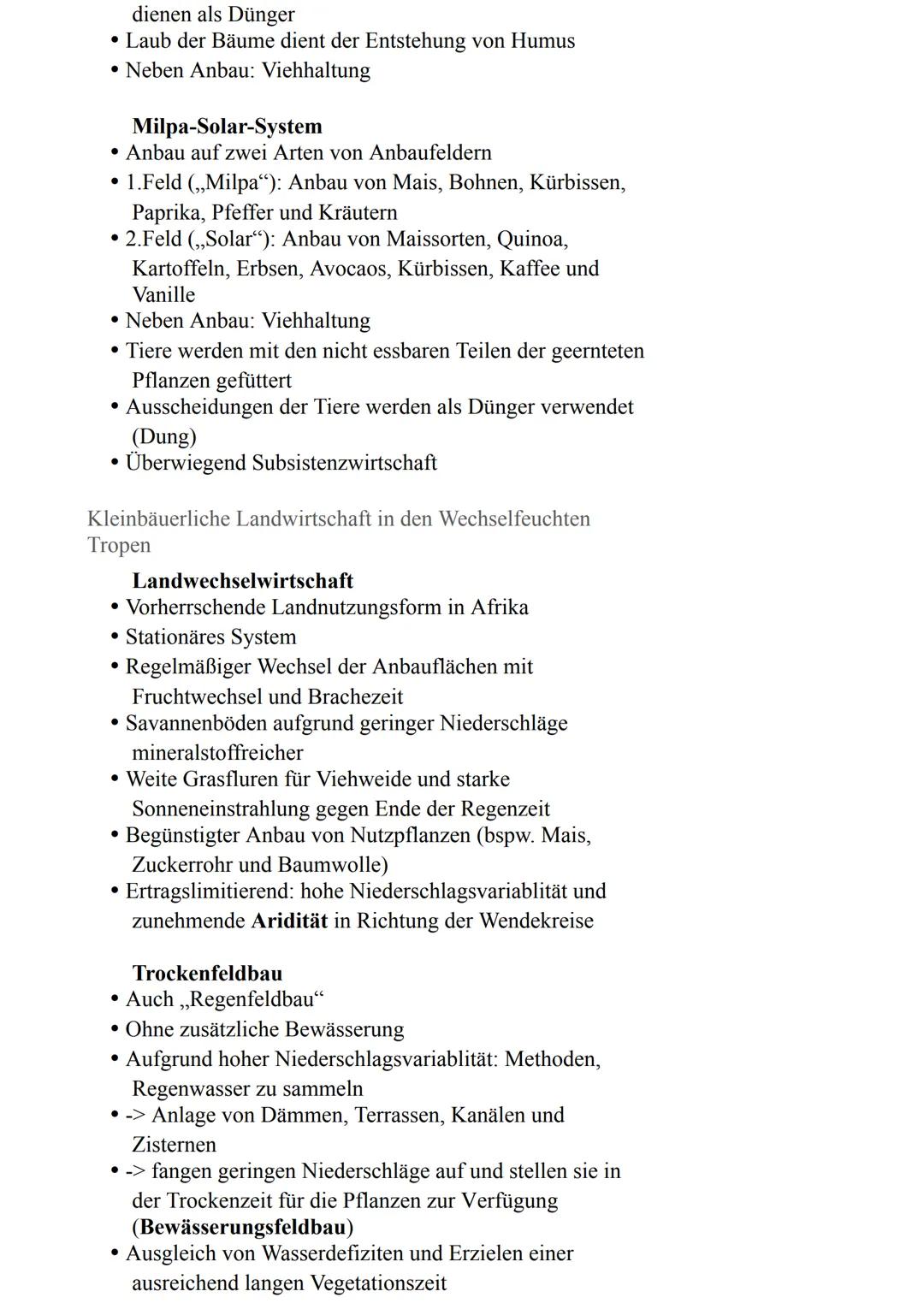 Landwirtschaftliche Produktion in den
Tropen
Basiswissen
• Für viele südliche Länder -> Agrarproduktion wichtiger
Wirtschaftszweig
• Sowohl