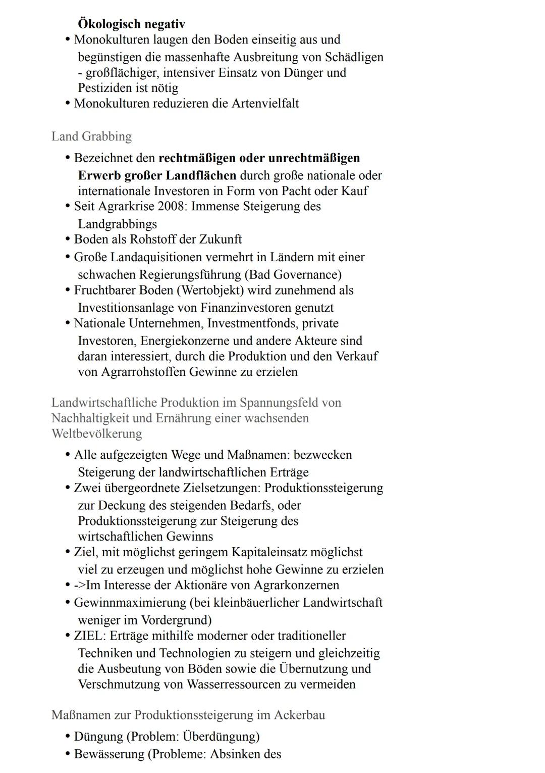 Landwirtschaftliche Produktion in den
Tropen
Basiswissen
• Für viele südliche Länder -> Agrarproduktion wichtiger
Wirtschaftszweig
• Sowohl