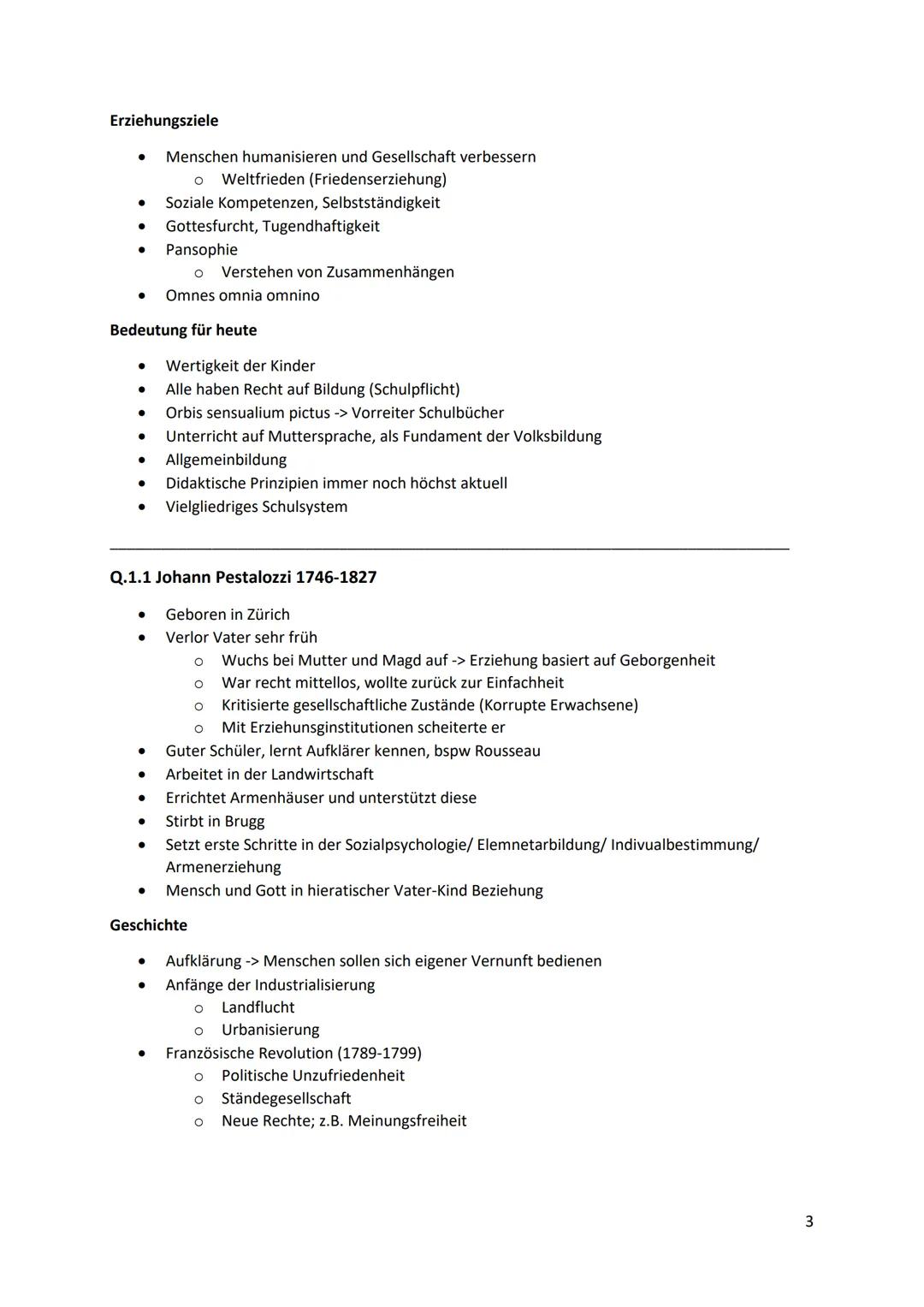 # Q1
Q.1.1 Johann Amos Comenius 1592-1670
- In Tschechien geboren
- Mit 11 Jahren Vollwaise
- Wächst bei Tante christlich auf
- Durch Gege