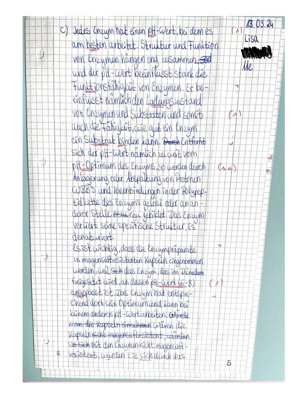 Gymnasium
Sek II (E-Phase): Klasse 110(
Name: Lisa
Klausur Nr. 2
13.03.2024
Bewertung:
| Aufgabe | 1a | b | 2a | b | c | d | e | Summe | %