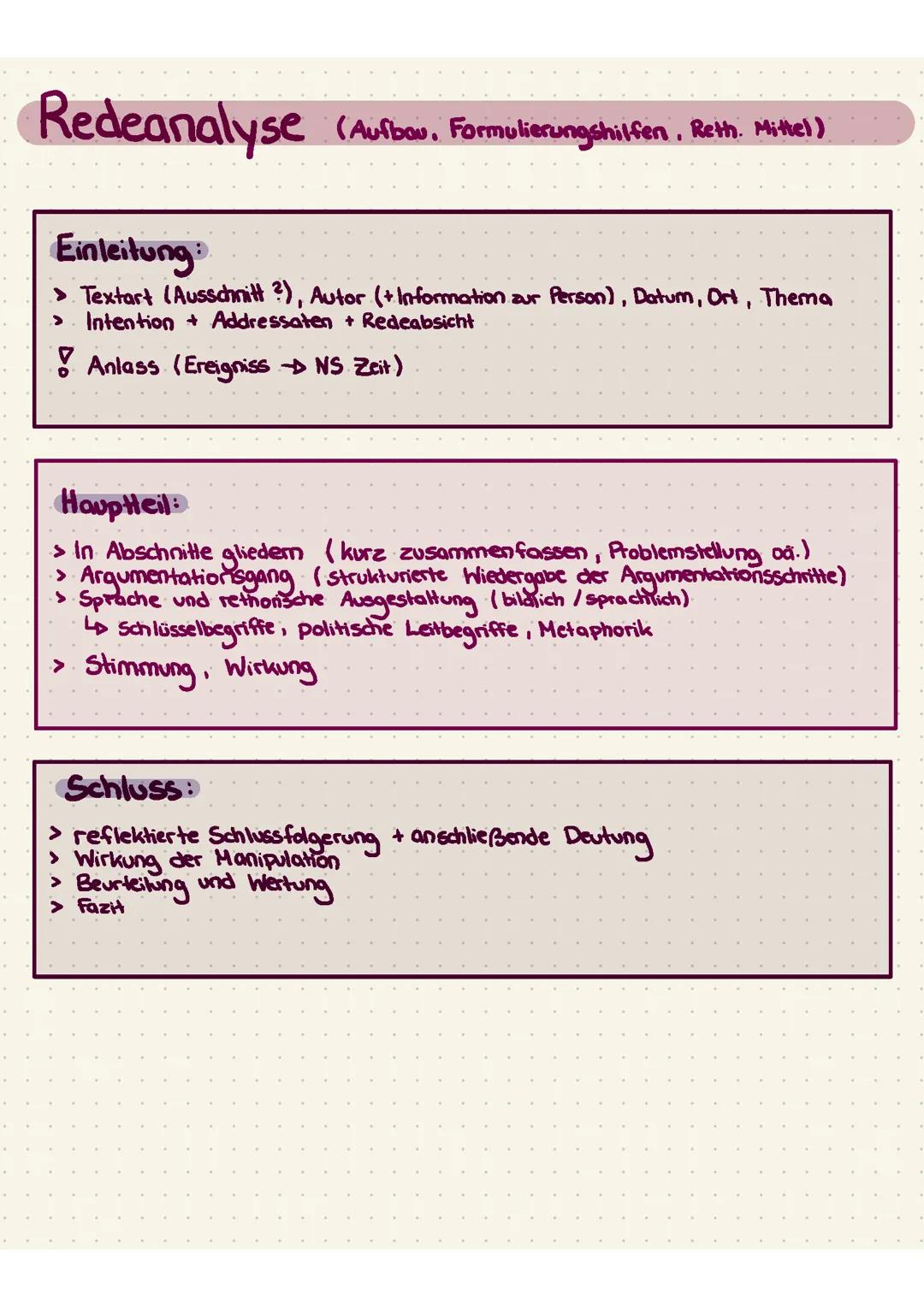 Redeanalyse, NS-Zeit