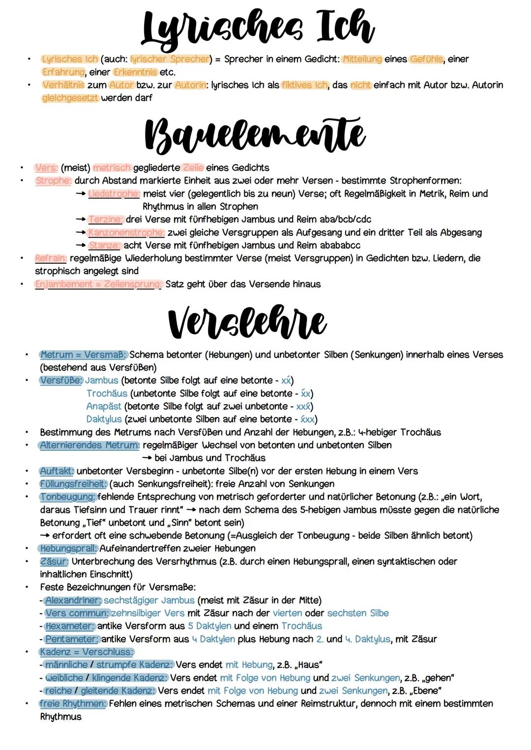 Gedichtinterpretation
1 EINLEITUNG: BASISINFORMATIONEN
.
.
•
ggf. thematische Hinführung
Titel, Textsorte, Autor, Erscheinungsjahr und Ersch