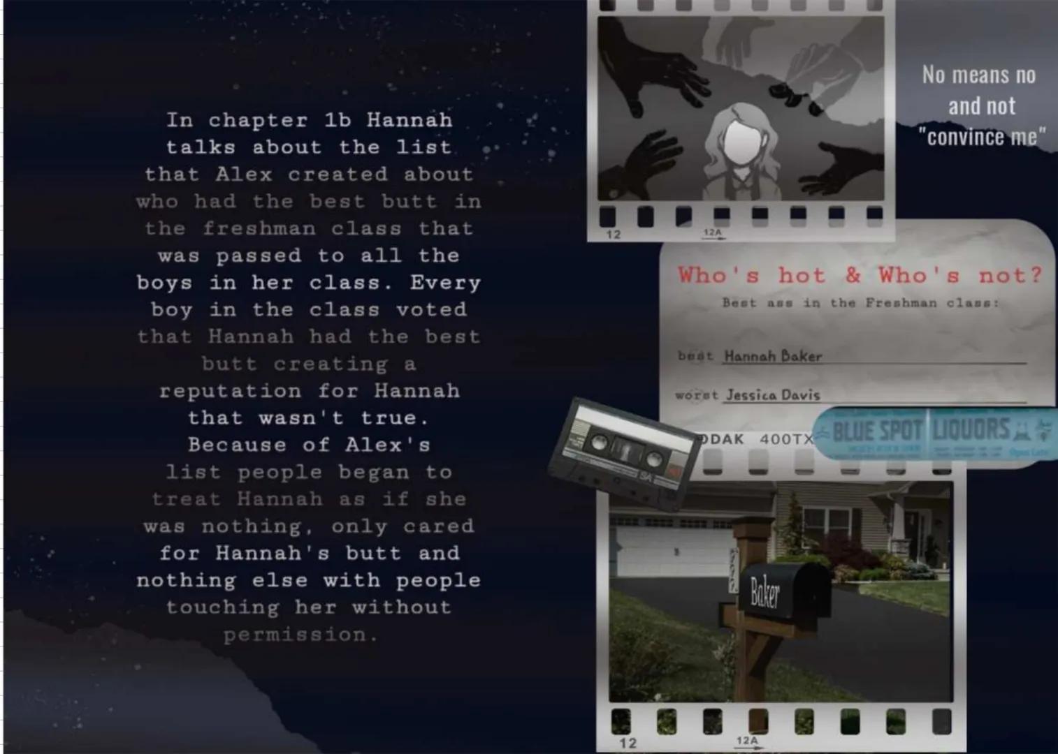 13 REASONS WHY ▶
IF YOU'RE LISTENING,
YOU'RE TOO LATE.
A DOSSIER BY You can't stop the future
You can't rewind the past
The only way to lear