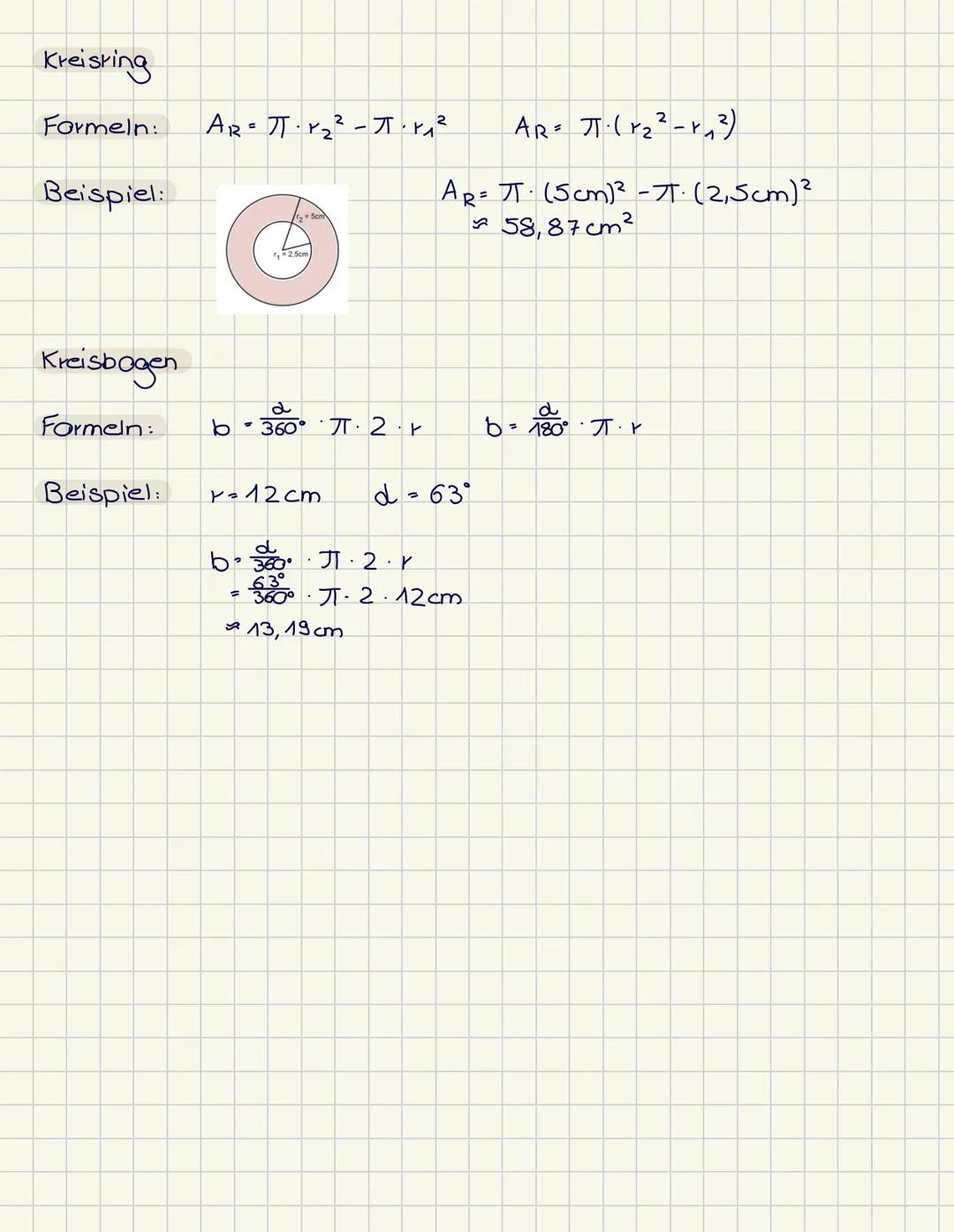# Merkzettel Kreisberechnungen
Umfang eines Kreises
Formeln:
u=丌а
u=2..r
Beispiek:
r = 12cm
4= ?
۲۰ج
4×63cm
u=2.丌
2.丌12cm
75, 40