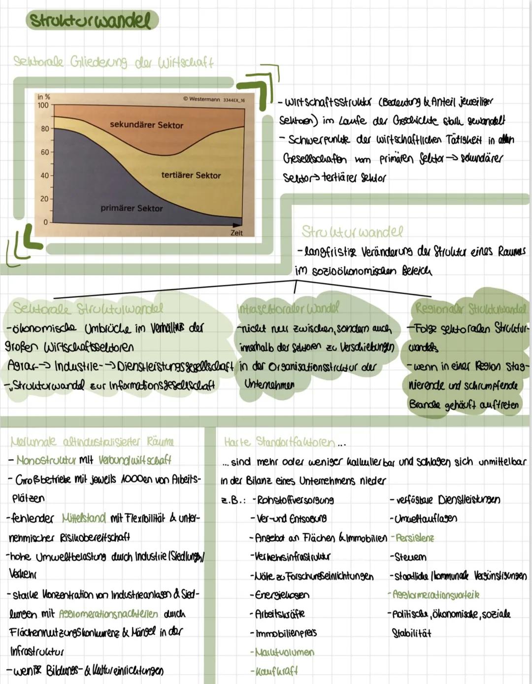 Strukturwandel
Sektorale Gliederung der Wirtschaft
in %
100
sekundärer Sektor
80
60
40-
20-
primärer Sektor
0
Westermann 3344EX 16
tertiärer