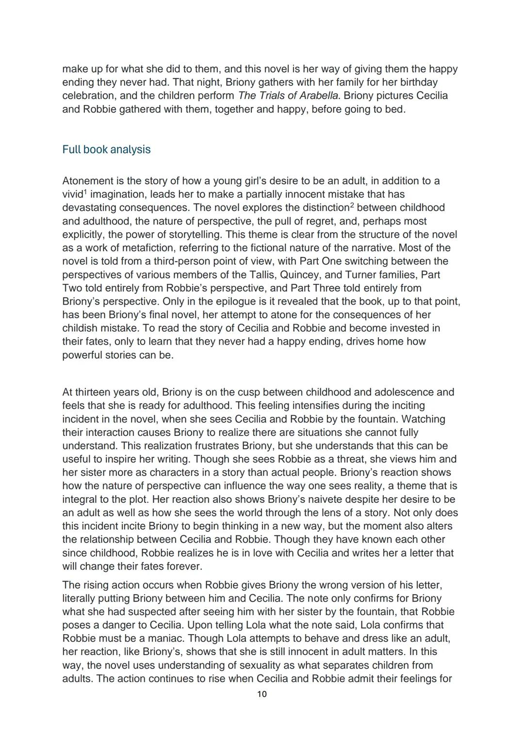 Books/Films and Themes:
1. The Founder
a. American Dream
English Abi 2024
b. Ethics in the world of business
2. Atonement
a. Britishness
b.