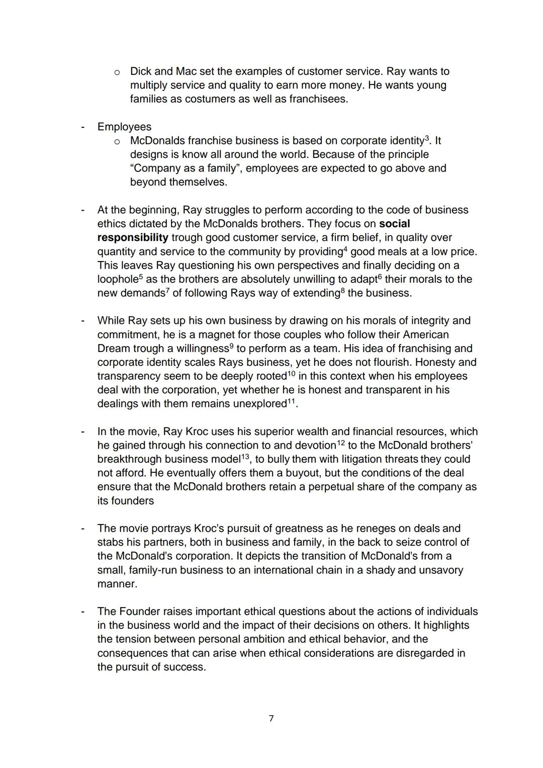 Books/Films and Themes:
1. The Founder
a. American Dream
English Abi 2024
b. Ethics in the world of business
2. Atonement
a. Britishness
b.