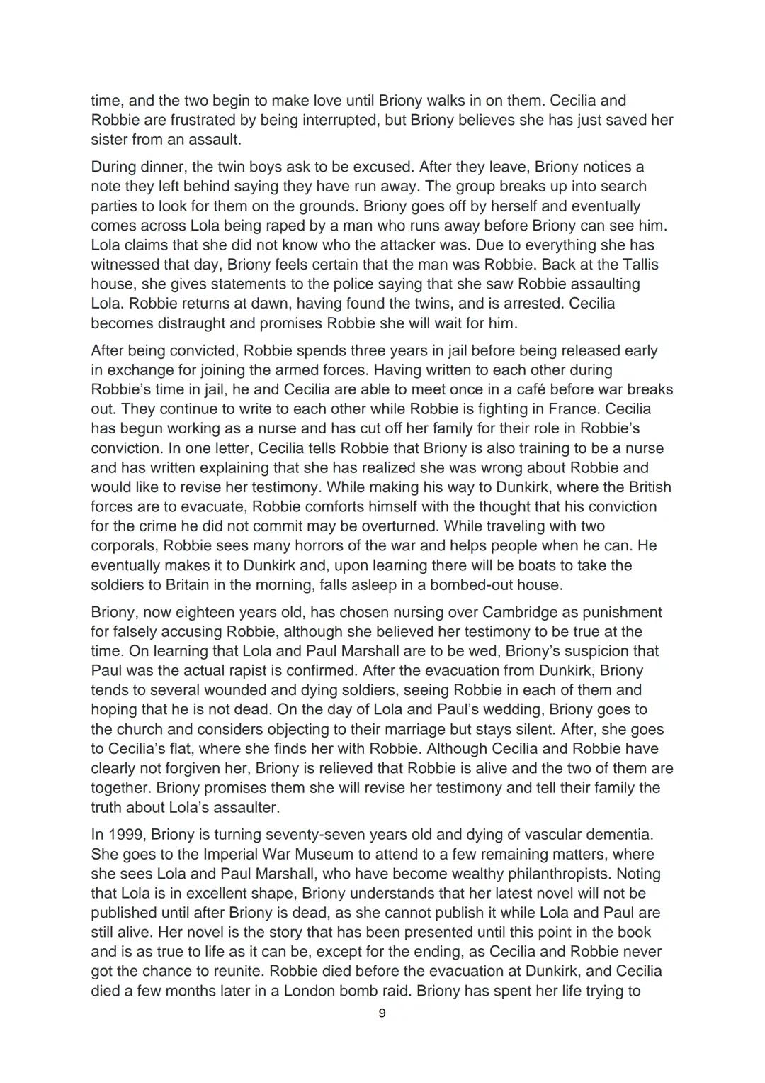 Books/Films and Themes:
1. The Founder
a. American Dream
English Abi 2024
b. Ethics in the world of business
2. Atonement
a. Britishness
b.