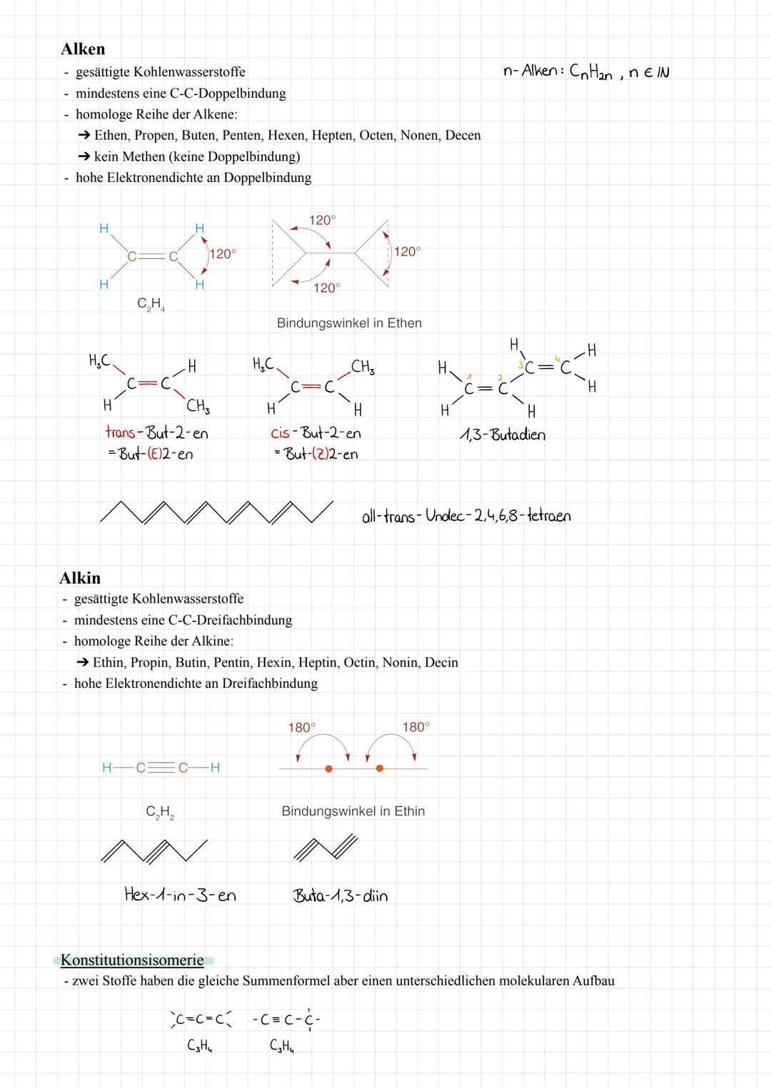 Alkane
gesättigte Kohlenwasserstoffe
- nur C-C-Einfachbindungen
Q1.1 Kohlenwasserstoffe
n-Alkan: CnH2n+2, NEIN
Anzahl der
Name
Summenformel