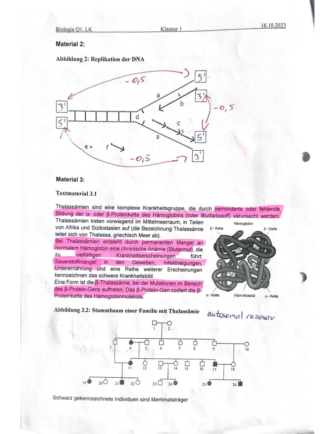 Biologie QI, LK
Name:_
Klausur 1
1.
Q1V
16.10.2023
BE: 525175
Abzug Fl:
Note:
: 10
Punkte
218423
0
1
2
3
4
5
6
7
8
9
10
11
12
9,36
1
2
1
/ 1