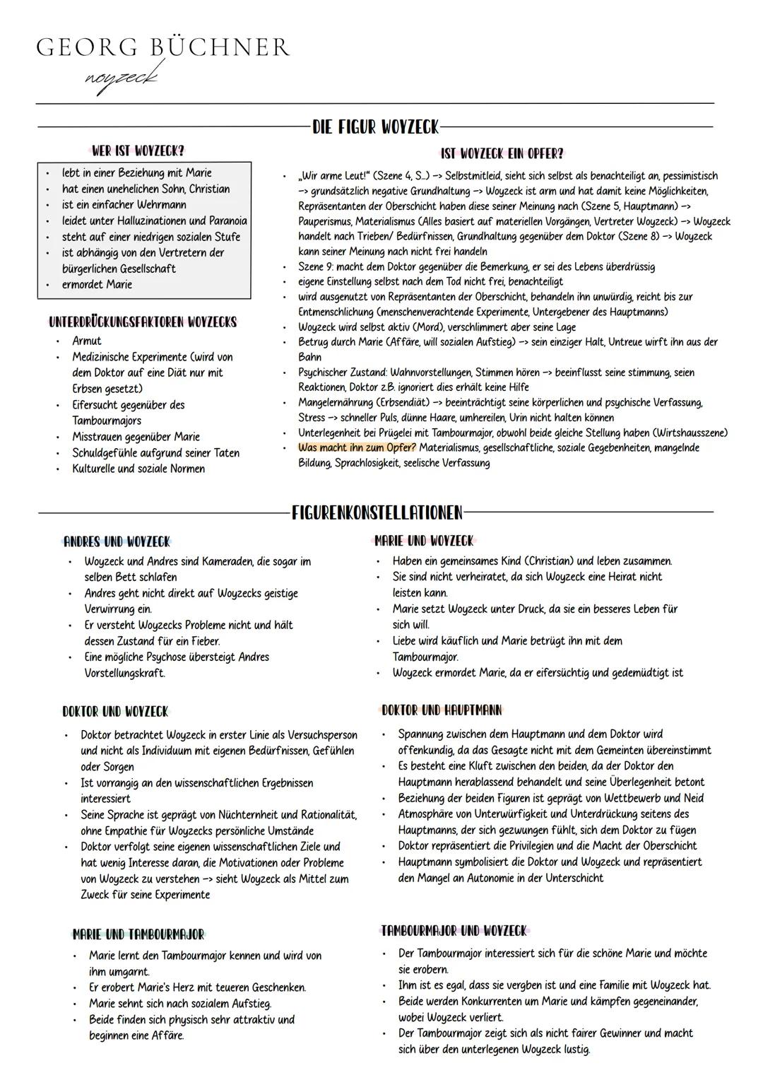 Deutsch
ABITUR 2024 •
•
•
•
INHALTSÜBERSICHT
.
Georg Büchner: Woyzeck
Arno Geiger: Unter der Drachenwand
Unterwegs sein - Lyrik
Sprache in p