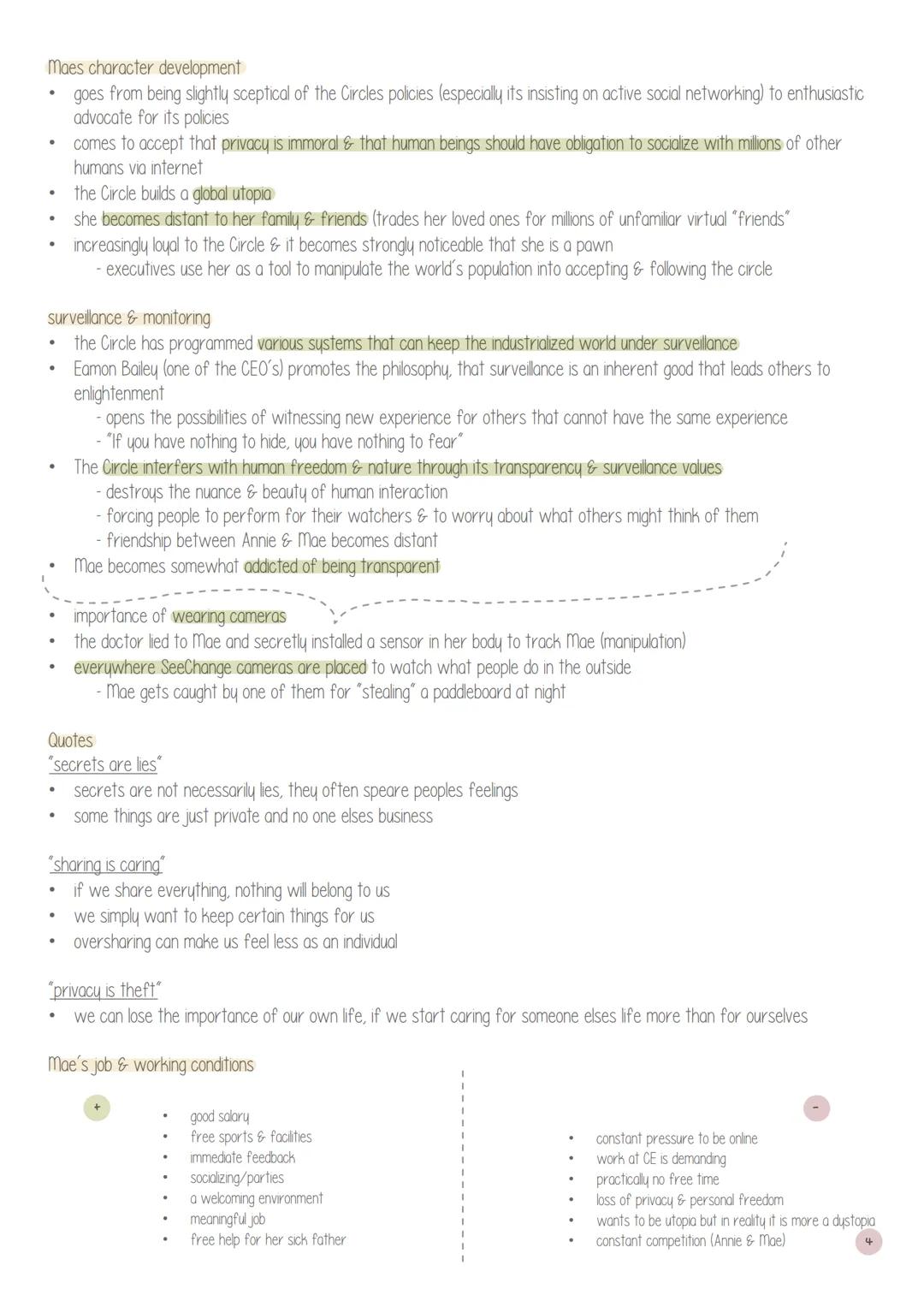 Gender & the media - 23
thello
summary
characters
themes & interpretation
1
2
the circle.
utopia & dystopia
the circle study guide
mae holl