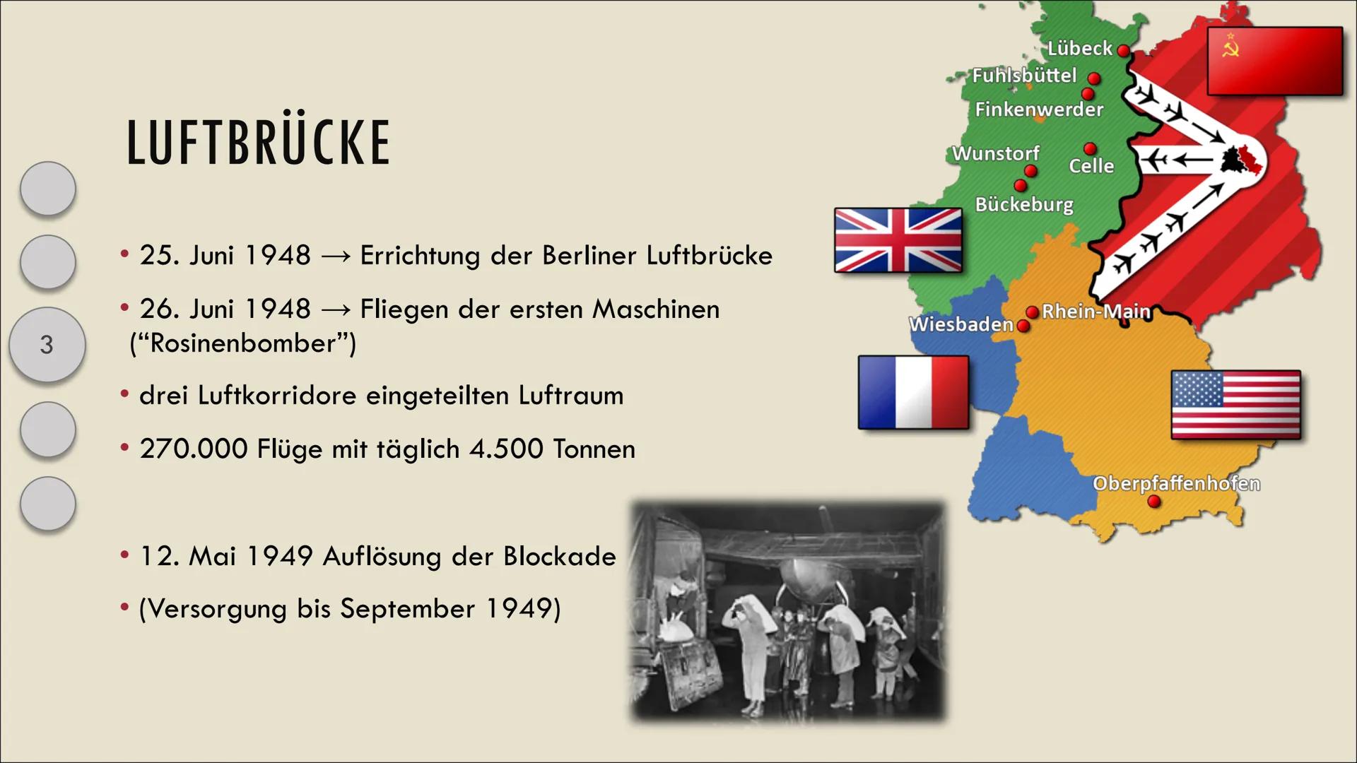 Legiendamm
Die Berlin Blockade
frei
Helena Shumakova & Hoai Anh Phạm 1
Gliederung
Geschichtlicher Hintergrund
2
Verlauf
3
Luftbrücke
4
Ende