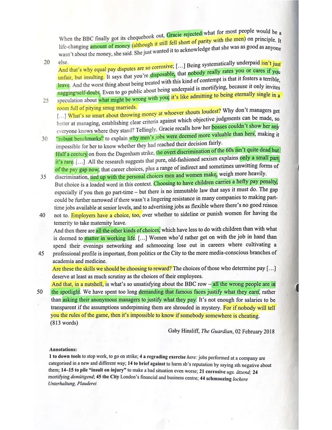 ta
E5-LK1 (lat)
4. Klausur
Topic:
Studying and working in a globalized world
Skill:
Analysis of a non-fictional text (newspaper article)
Kla