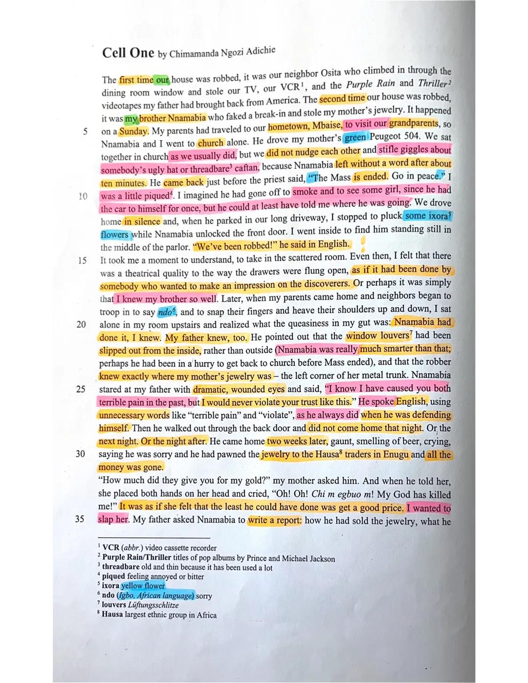 Q2 E5-LK1 (lat)
2. Klausur
Topic:
Voices from the African continent - Focus on Nigeria
Analysis of a fictional text
08/11/2023
Assignments
1