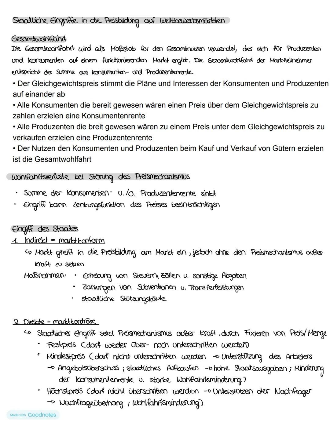 S.69-112
Martetformen und Maretmacht
Funktion von Märkten
→ Der Market ist der Ort, an dem Angebot u. Nachfrage zusammentreffen
Der Marl