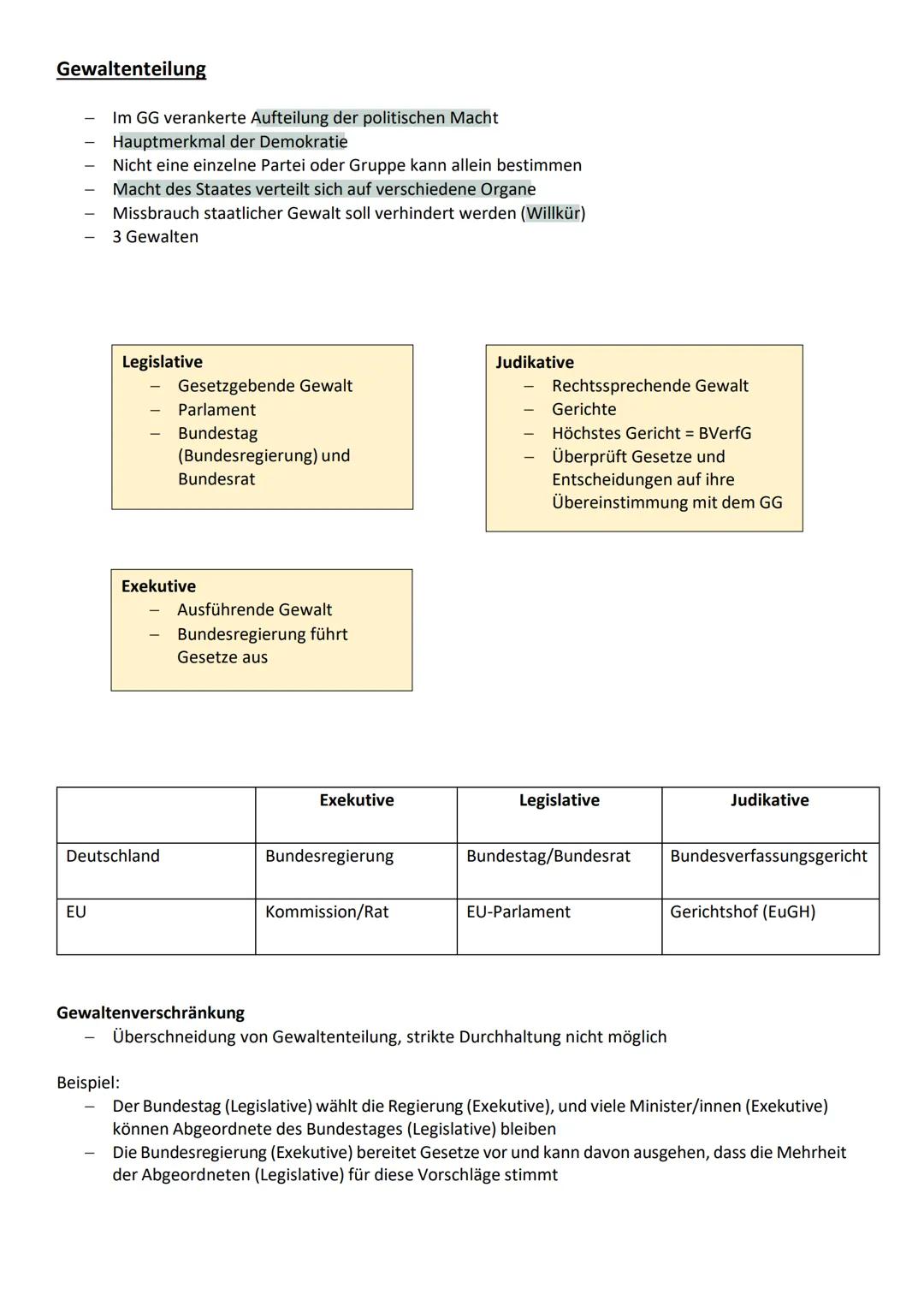 Q1.1 Verfassung und Verfassungswirklichkeit
1. Grundrechte und Rechtsstaatlichkeit in der Verfassung
Das Grundgesetz hat Vorrang vor allen a
