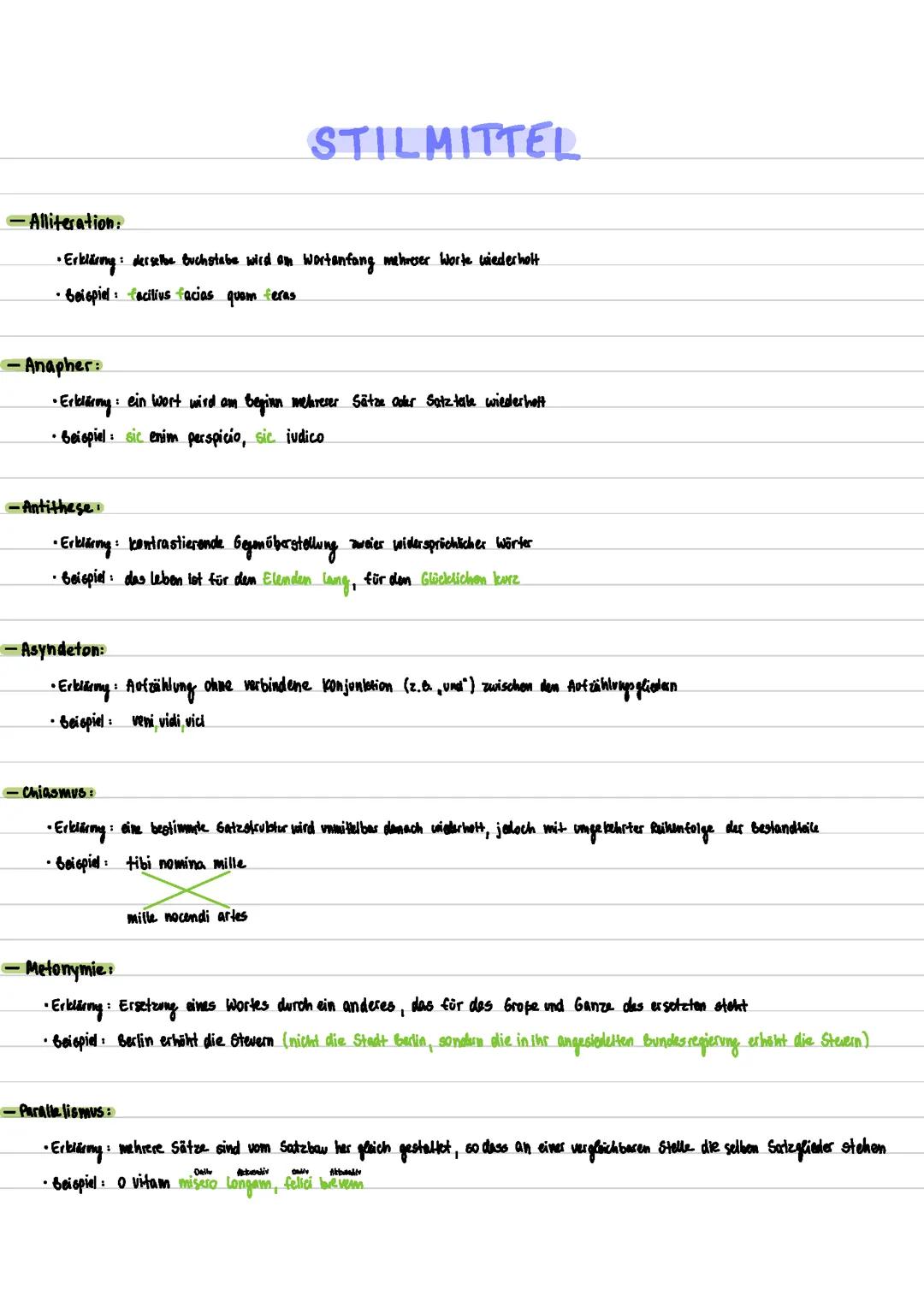 Stilmittel Latein